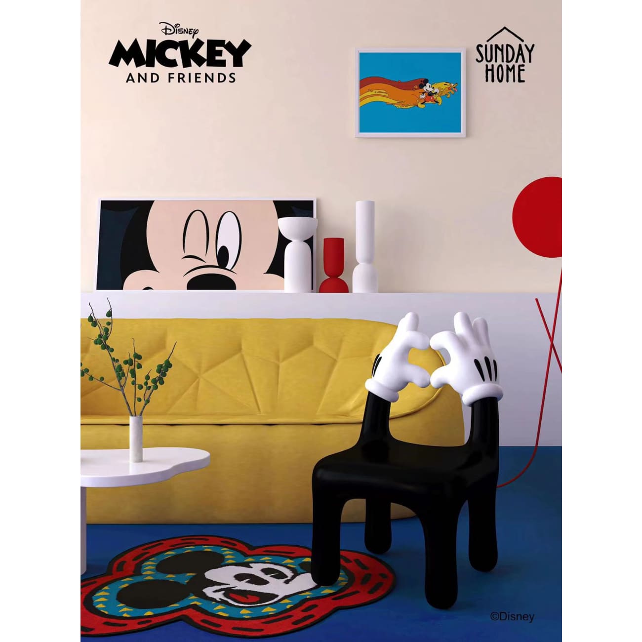 Sunday Home Studio - Mickey Mouse Hand Chair
