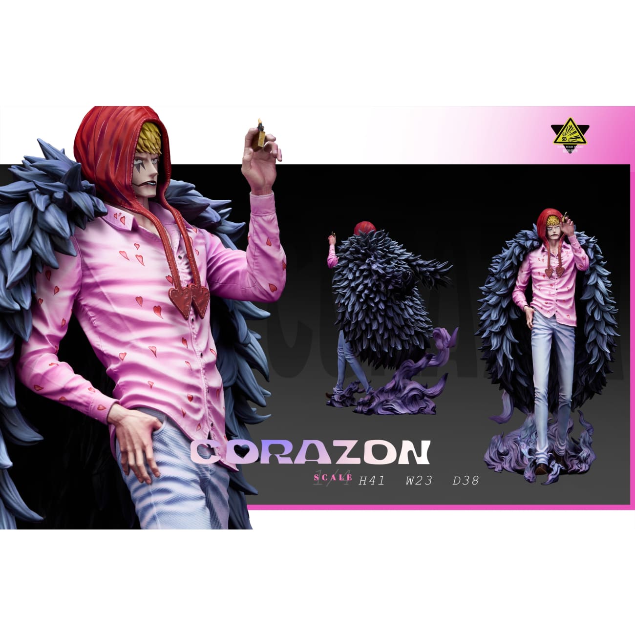 Super Bomb Studio - Donquixote Doflamingo / Donquixote Rosinante / Childhood Trafalgard D. Water Law