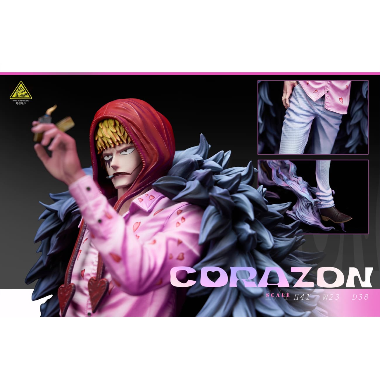 Super Bomb Studio - Donquixote Doflamingo / Donquixote Rosinante / Childhood Trafalgard D. Water Law