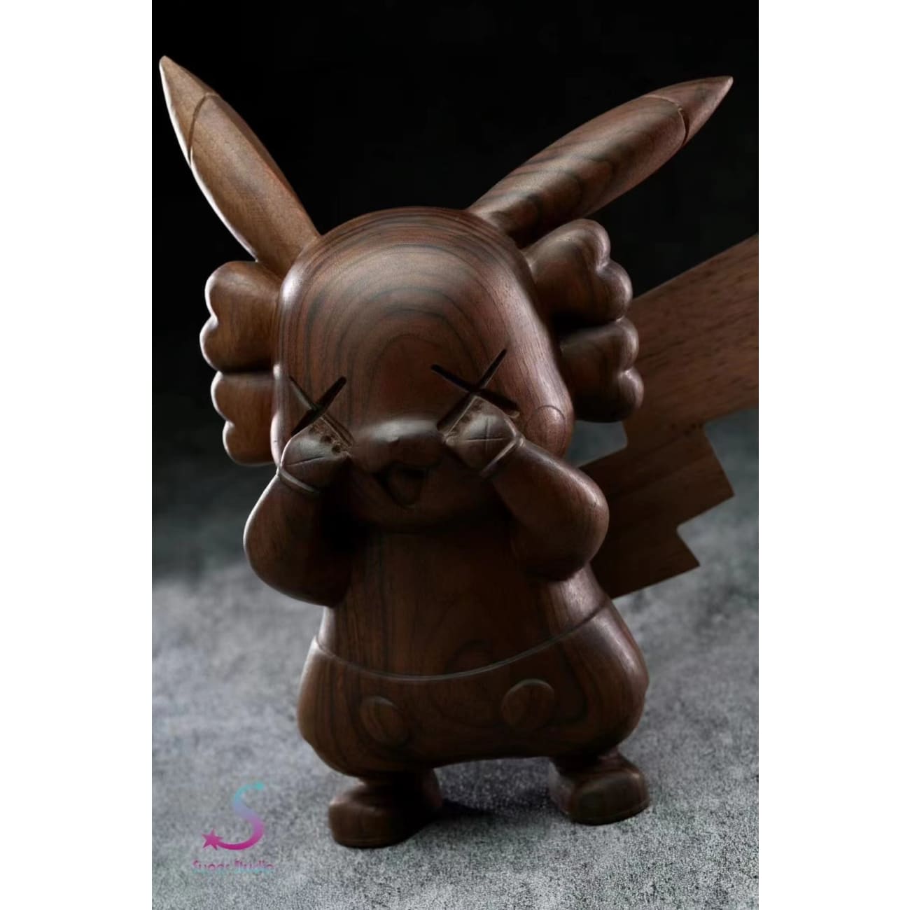 Super Studio - KAWS Pikachu 3.0 [Wood Version]