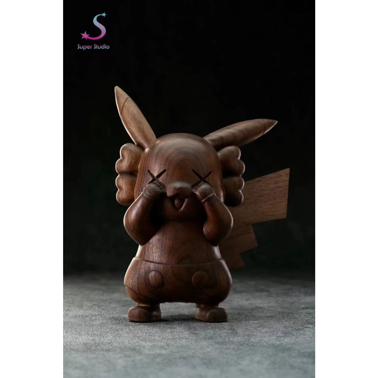 Super Studio - KAWS Pikachu 3.0 [Wood Version]