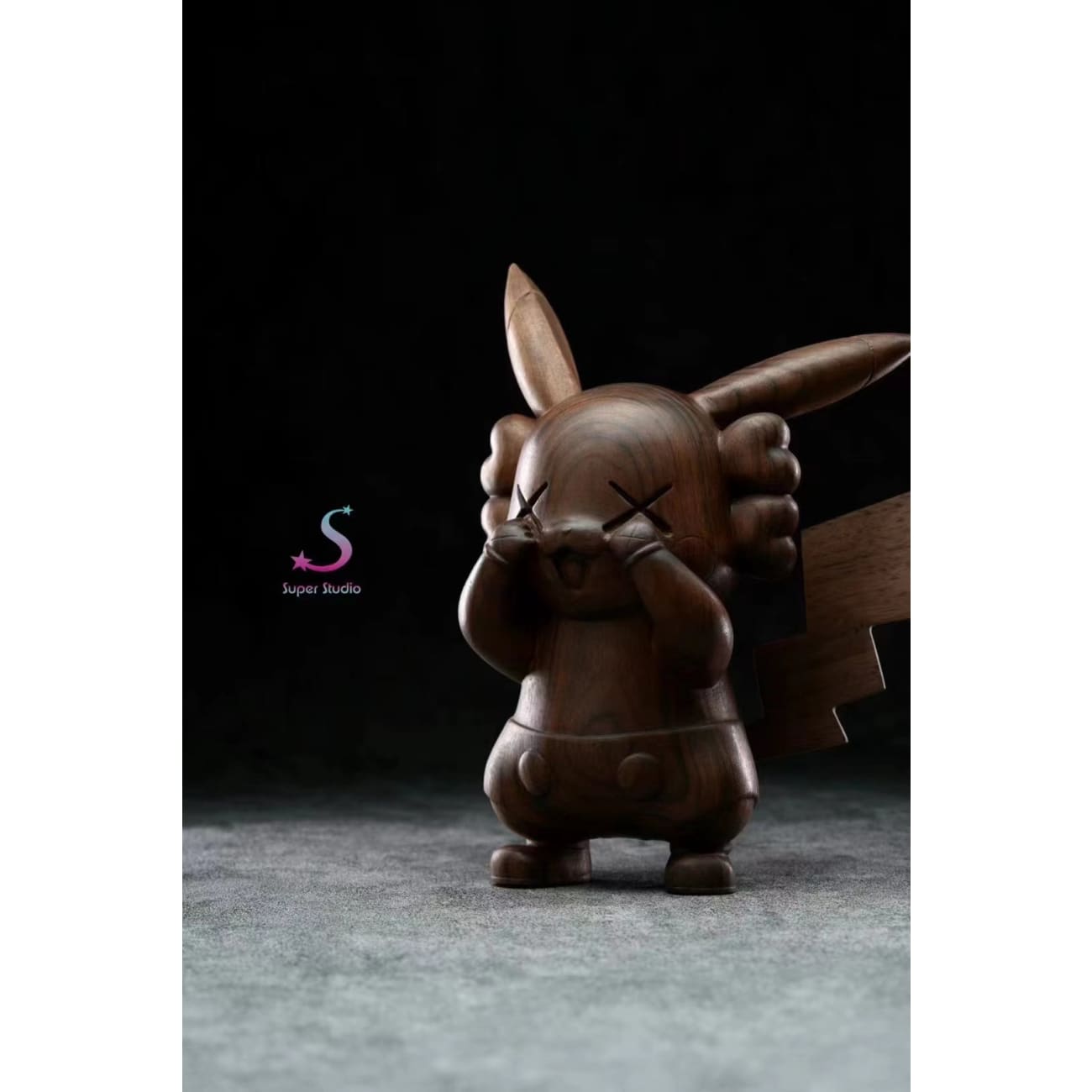 Super Studio - KAWS Pikachu 3.0 [Wood Version]