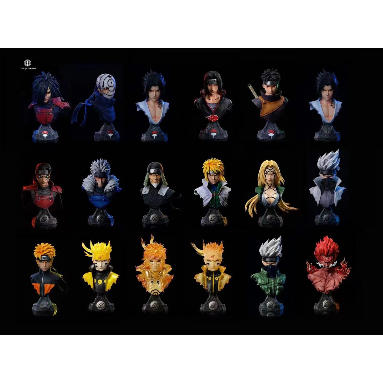 Surge Studio - Kakashi Hatake Bust / Might Guy Eight Gates Bust 