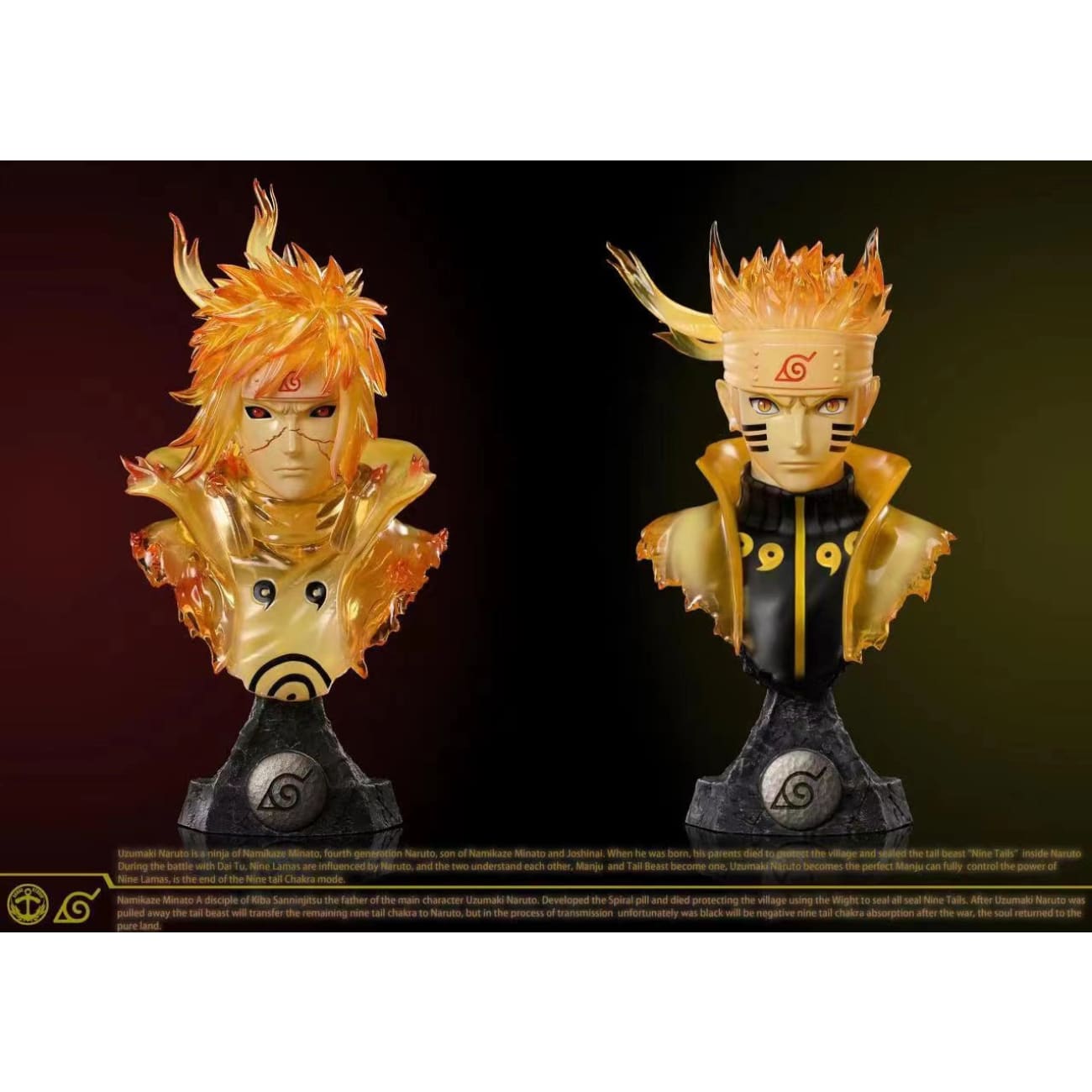 Surge Studio - Ninetails Chakra Mode Minato / Ninetails Chakra Mode Naruto / Six Path Sage Mode Naruto 