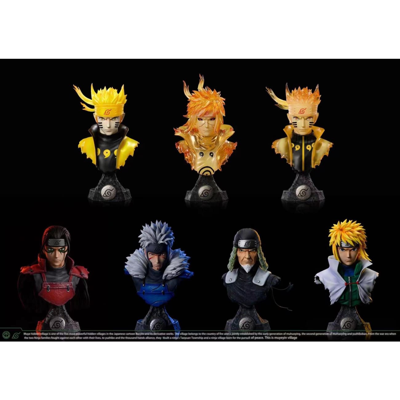 Surge Studio - Ninetails Chakra Mode Minato / Ninetails Chakra Mode Naruto / Six Path Sage Mode Naruto 