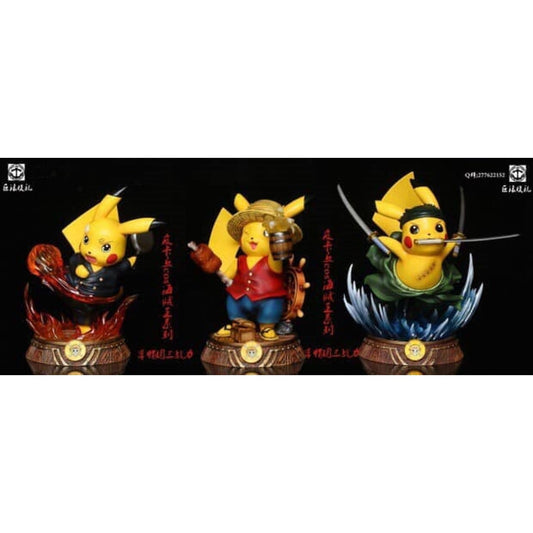 Surge Studio - Pikachu as Luffy, Zoro & Senji