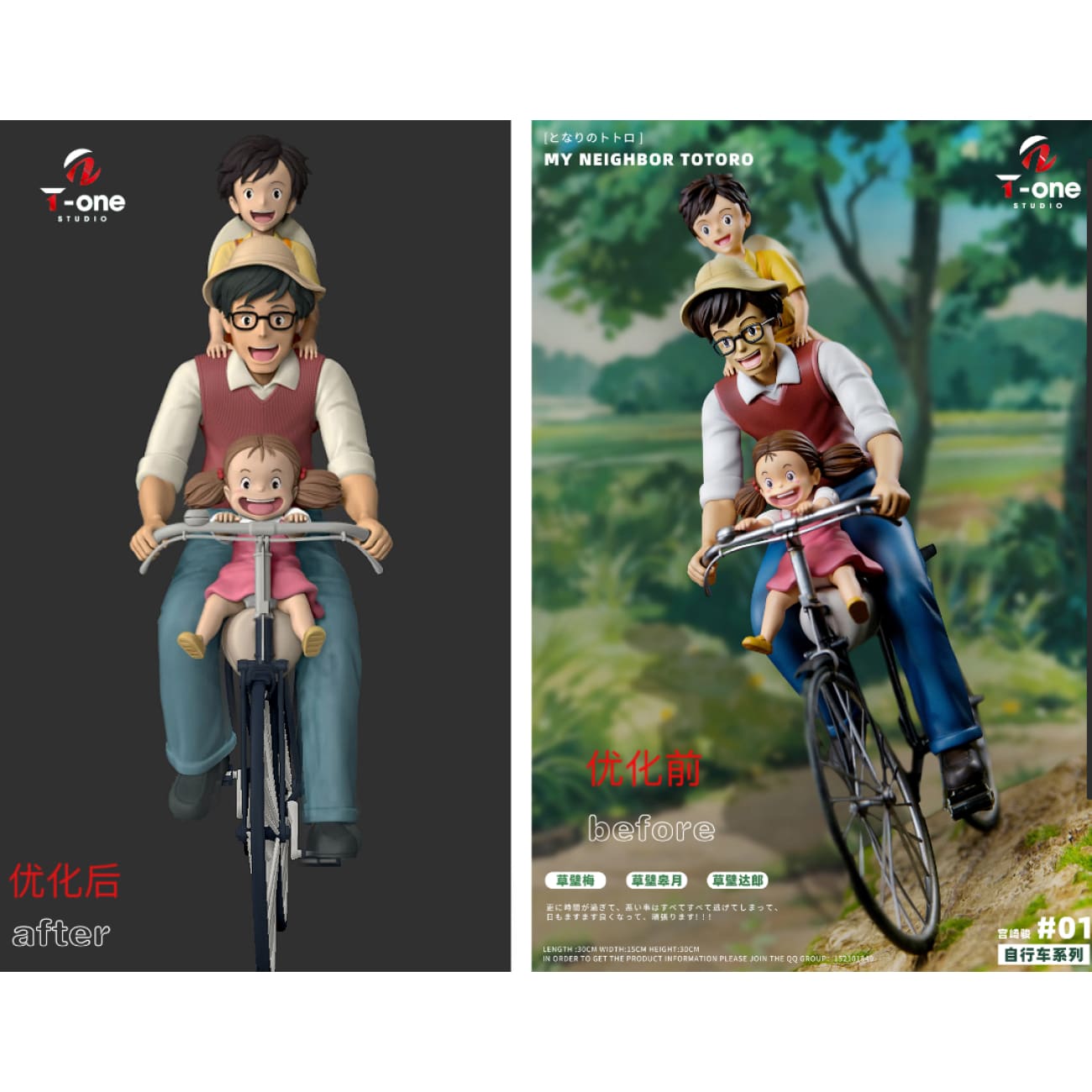 T-one Studio - Happy Family Tatsuo Kusakabe, Satsuki Kusakabe & Mei Kusakabe