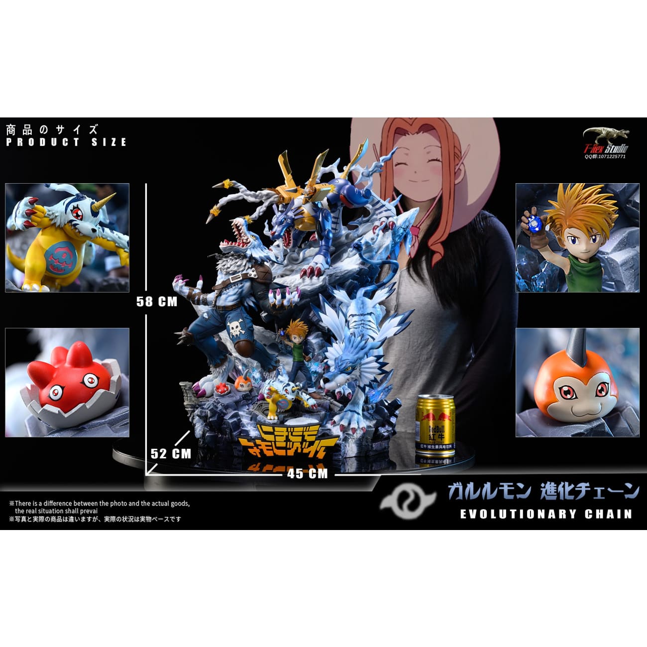 T-Rex Studio - Garurumon Evolution Group