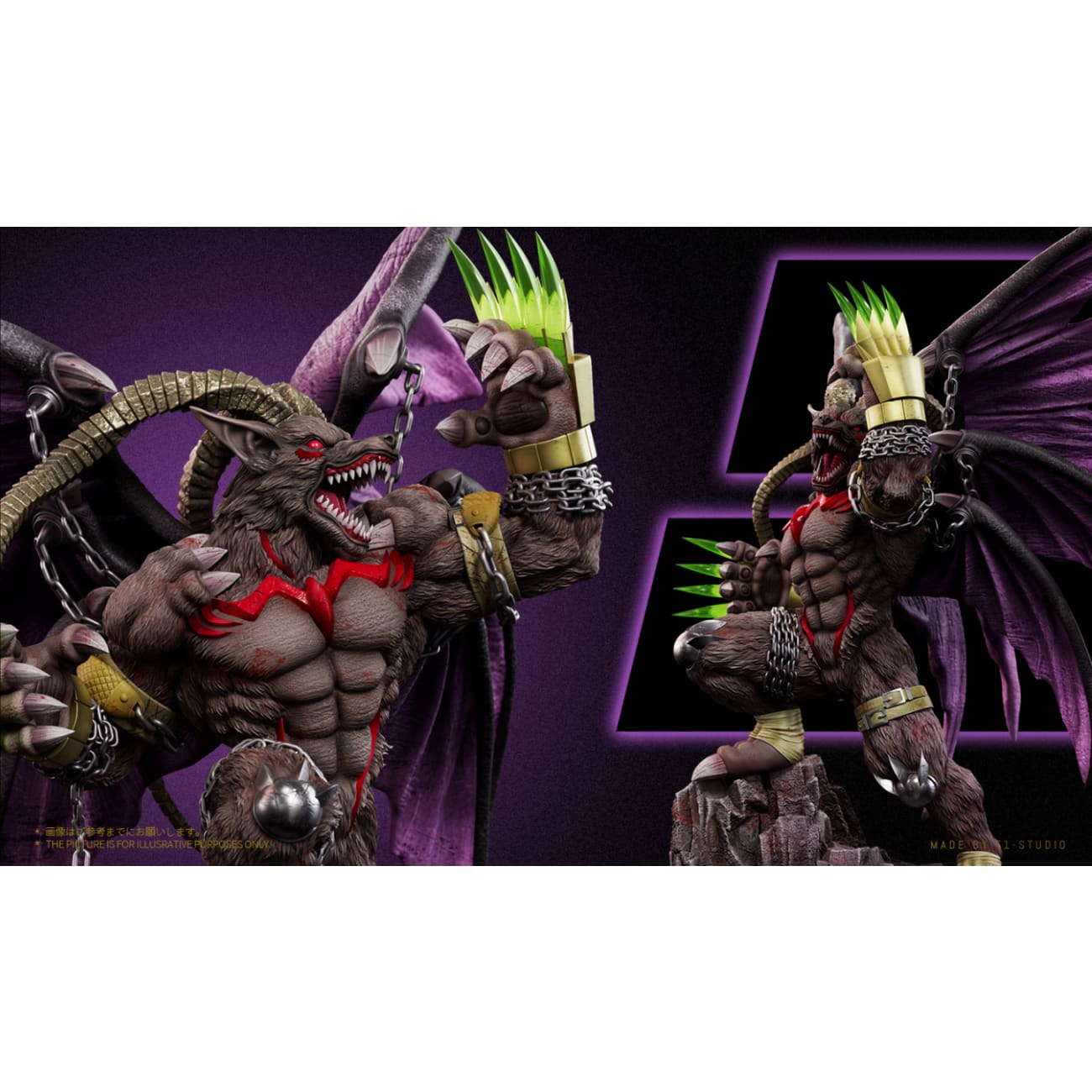 T1 Studio - The Seven Great Demon Lords Sloth Sin Belphemon Rage Mode