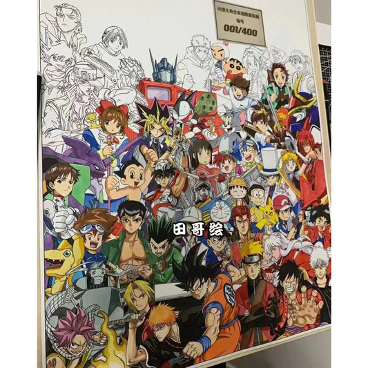 TG Studio - Original Anime Protagonist Family Portrait Poster Frame