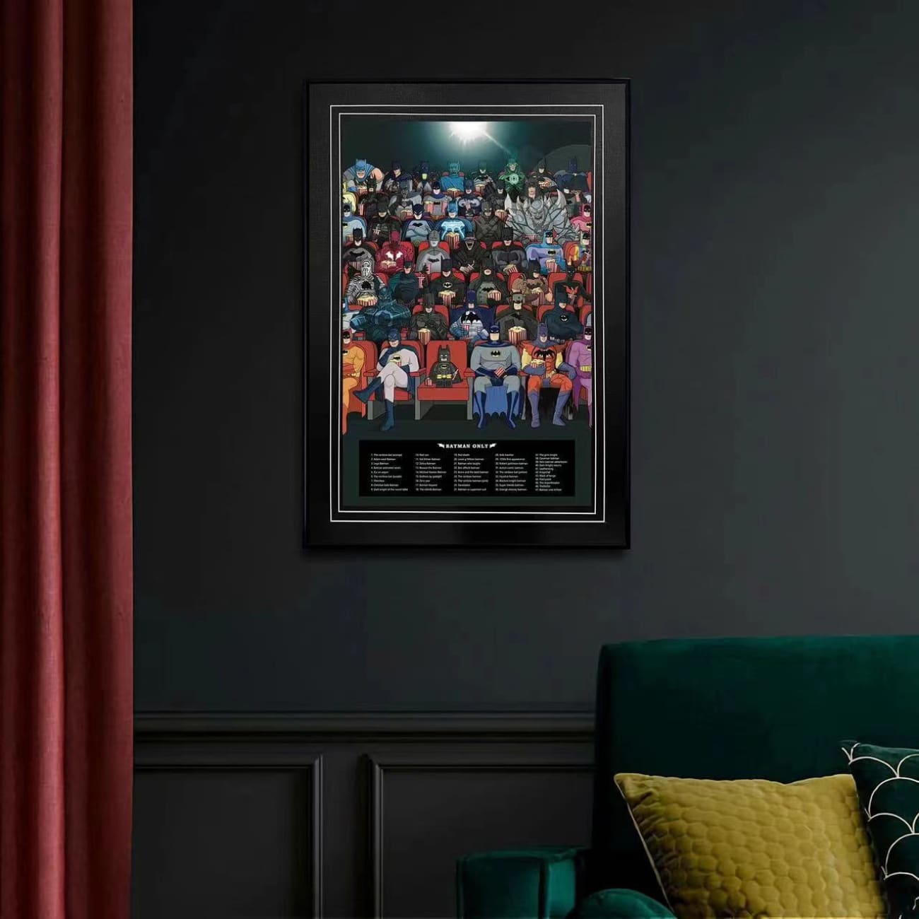 The Batman Cinema Poster Frame [38CM x 53CM]
