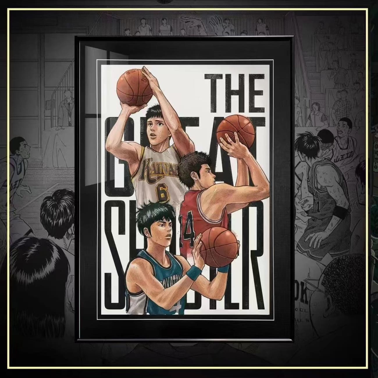 The Best Shooter Tsuyoshi Minami , Hisashi Mitsui and Soichiro Jin Poster Frame