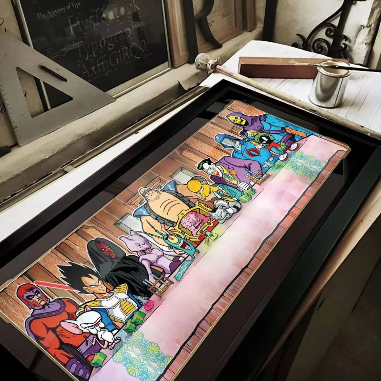 The Last Supper Villain Poster Frame [120cm x 52cm]