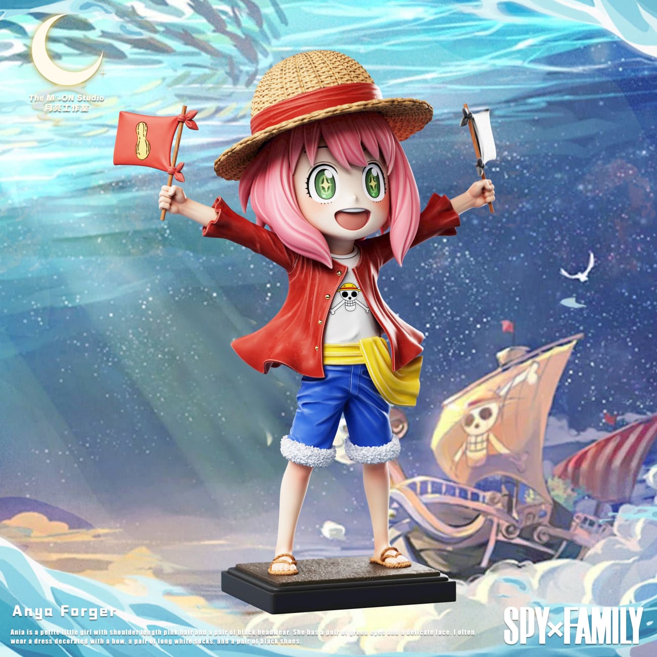 The Moon Studio - Anya Forger Cosplay Monkey D. Luffy