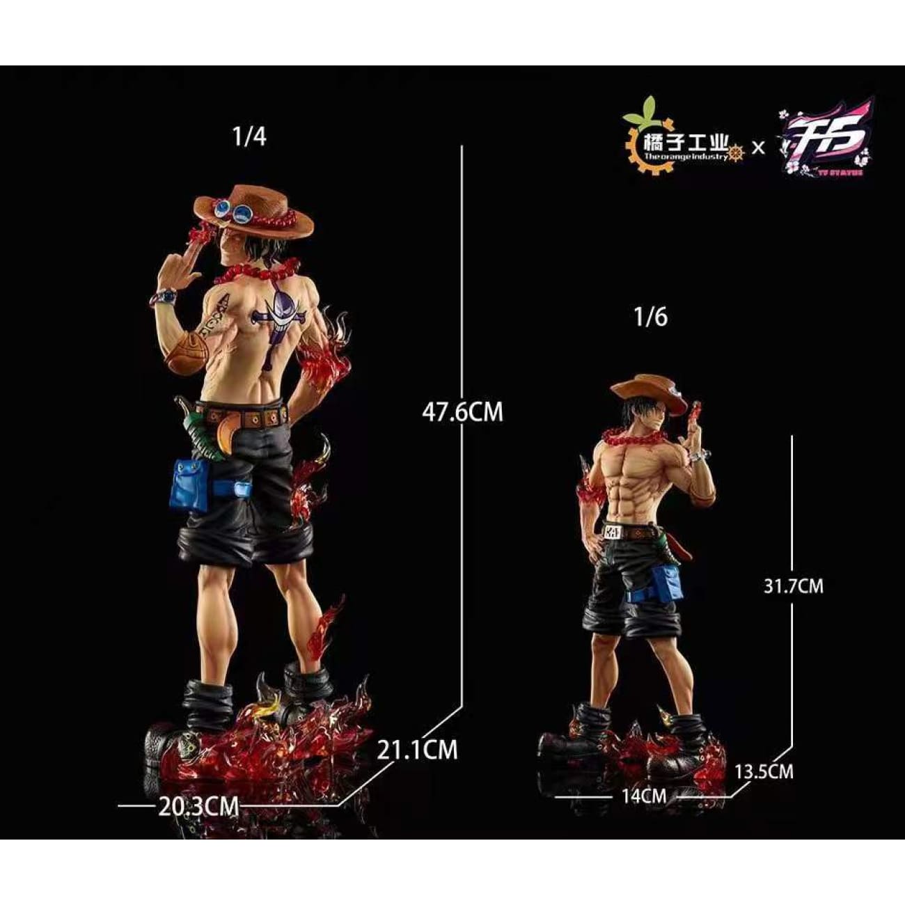 The Orange Industry Studios x TF Statue - Good Bye Portgas D. Ace [4 Variants]
