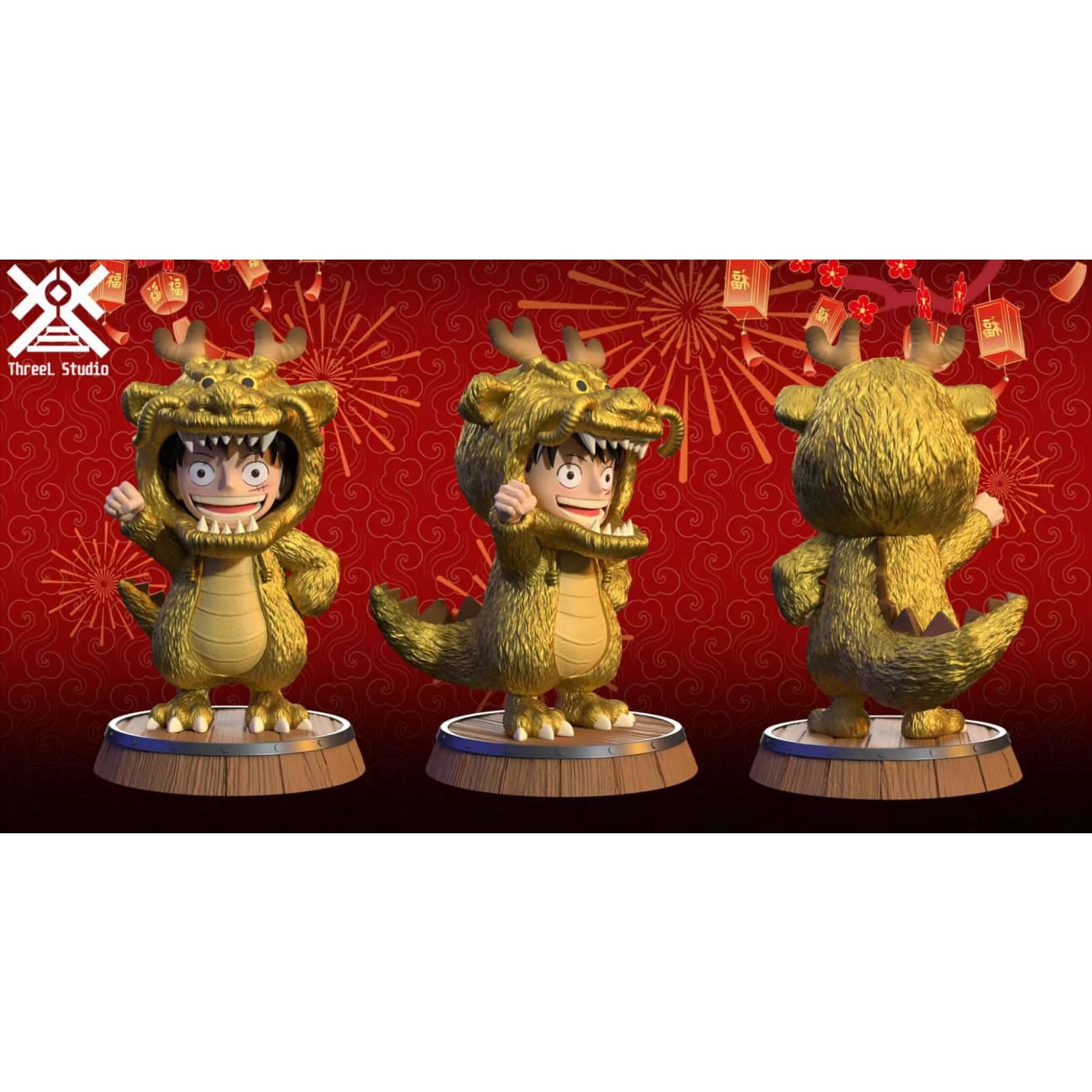 ThreeL Studio - Dragon Year Monkey D. Luffy [3 Variants]