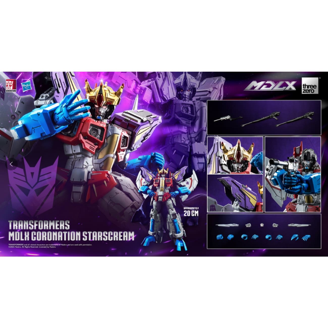 Threezero - MDLX Coronation Starscream [3Z08320W0]