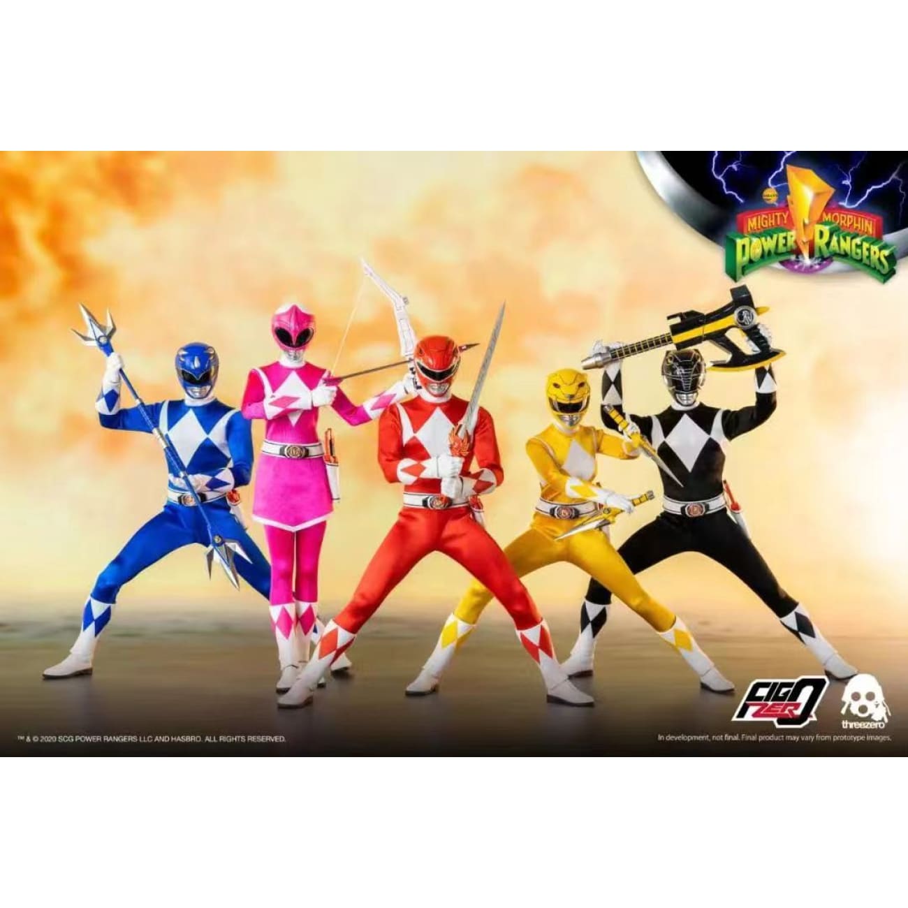 Threezero - Red Ranger / Pink Ranger / Black Ranger 