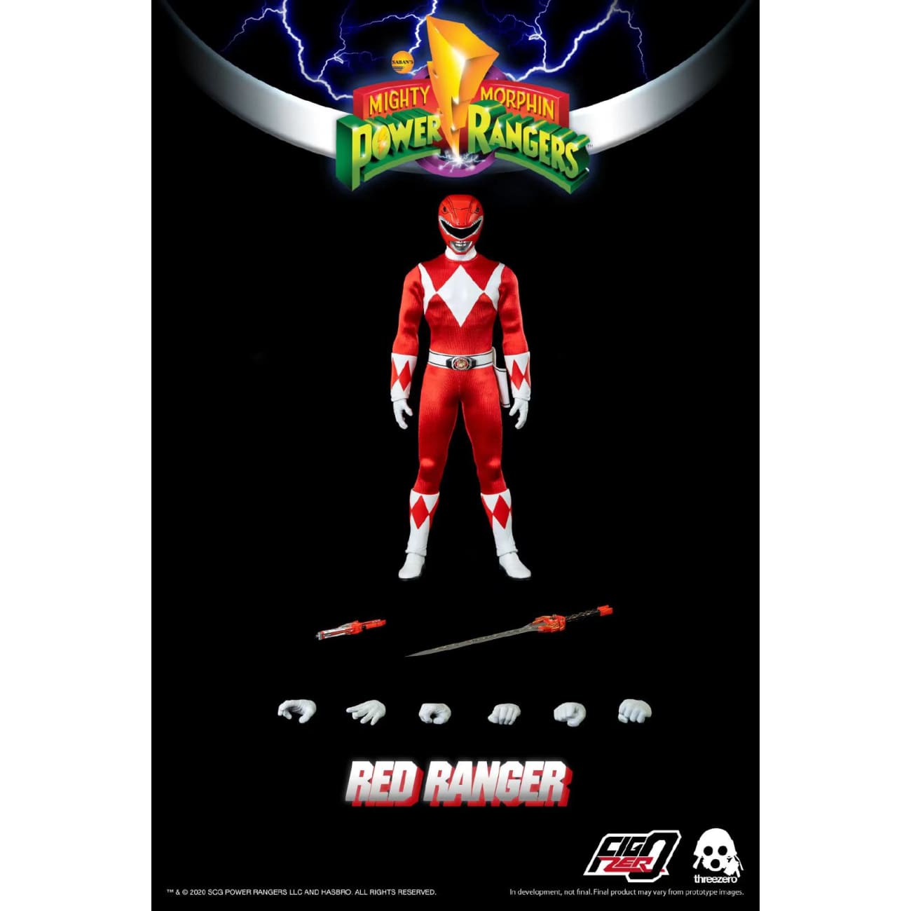 Threezero - Red Ranger / Pink Ranger / Black Ranger 