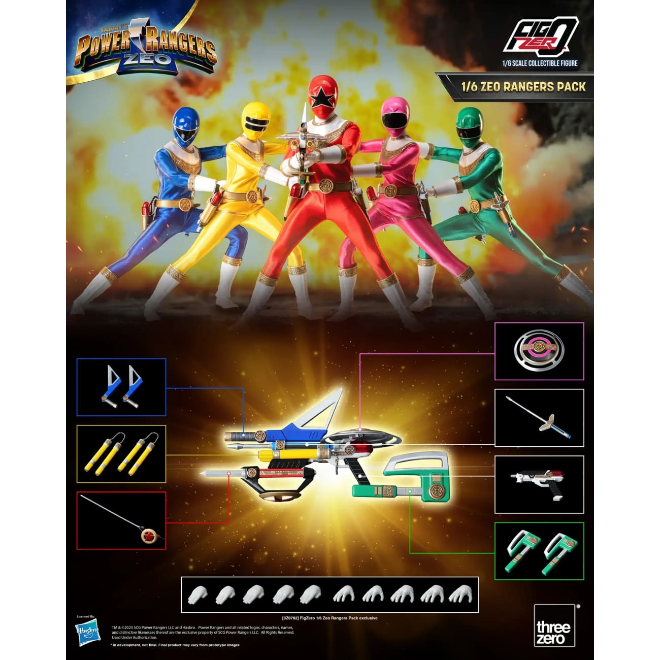 Threezero - Zeo Rangers Pack