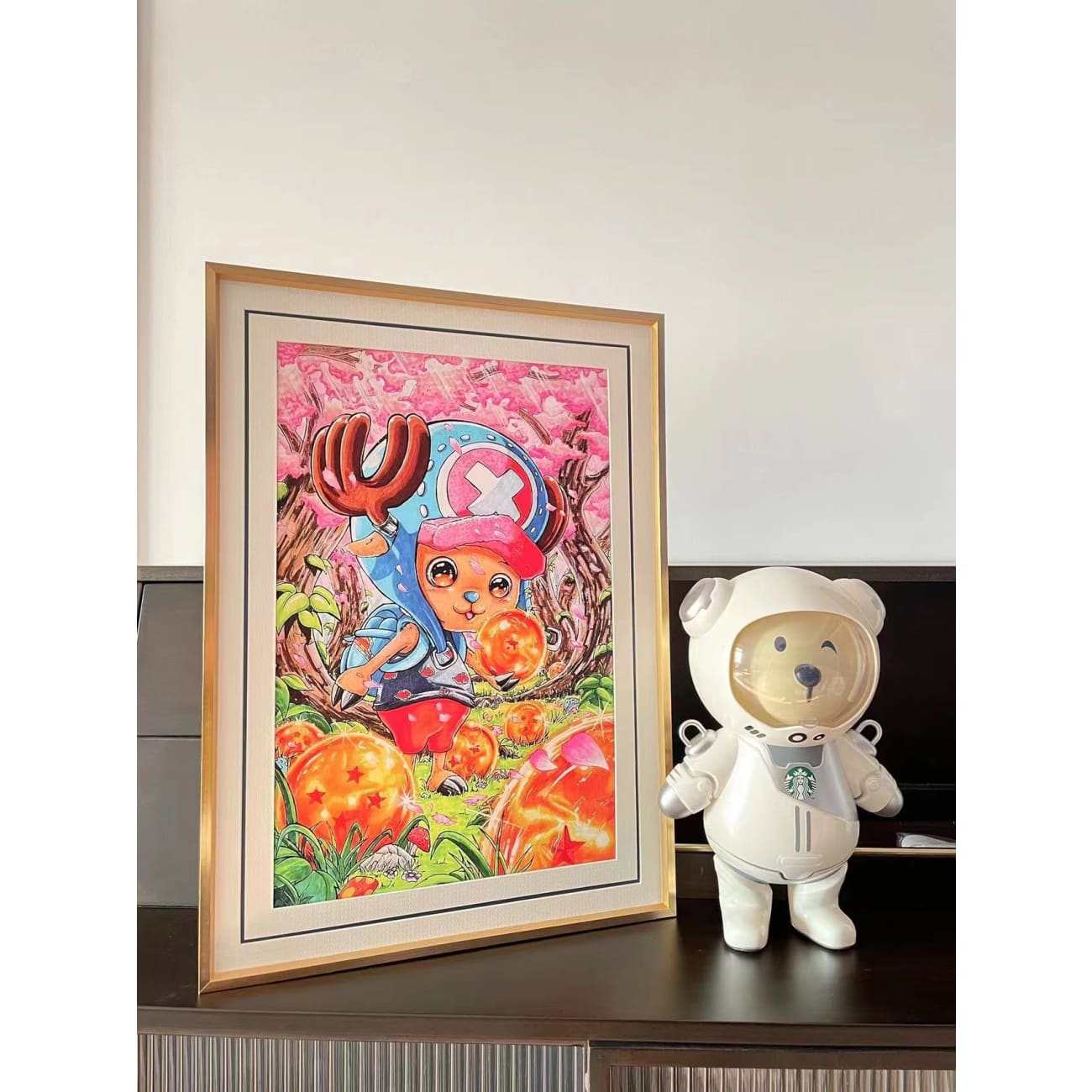 Tony tony chopper illustration drawing poster frame