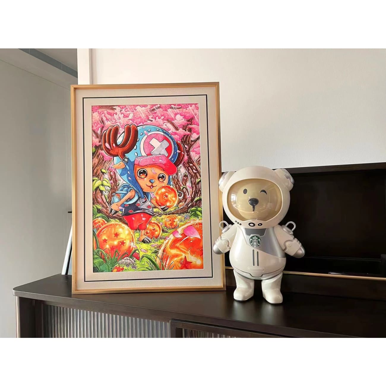Tony tony chopper illustration drawing poster frame