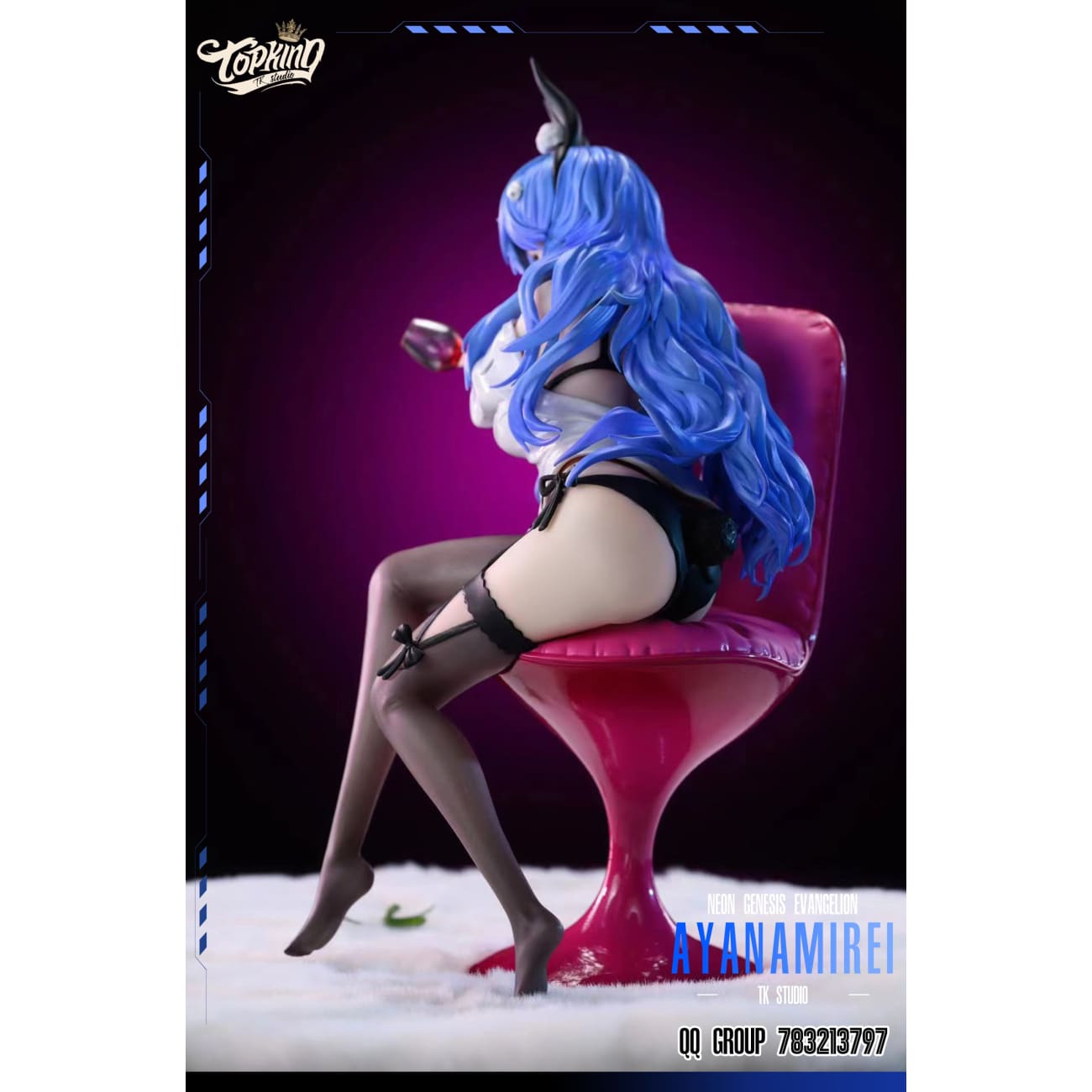 Top King Studio - Sitting Rei Ayanami Long Hair Ver.
