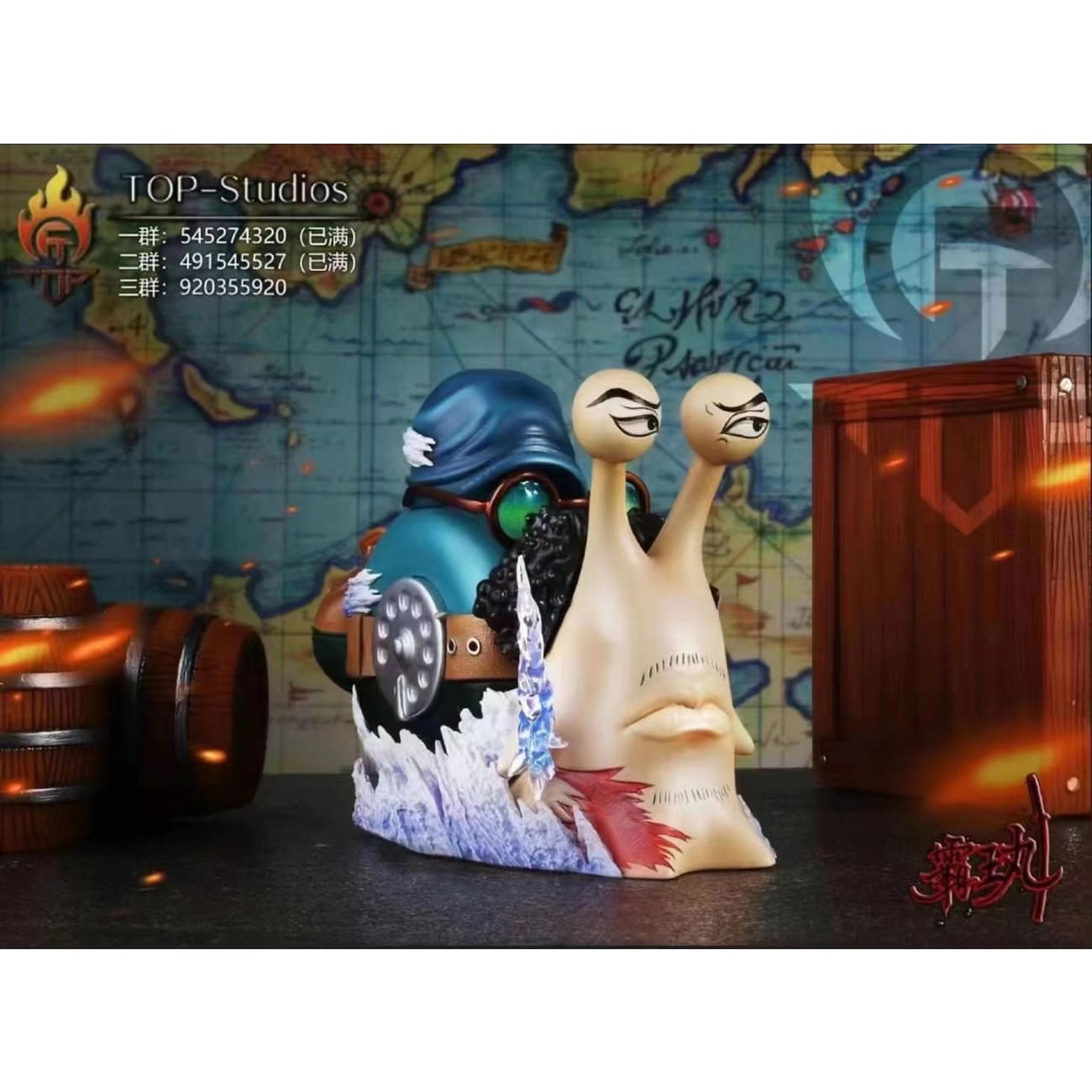 Top Studio - Akainu / Nightmare Luffy / Vagabond Aokiji / Whitebeard Den Den Mushi
