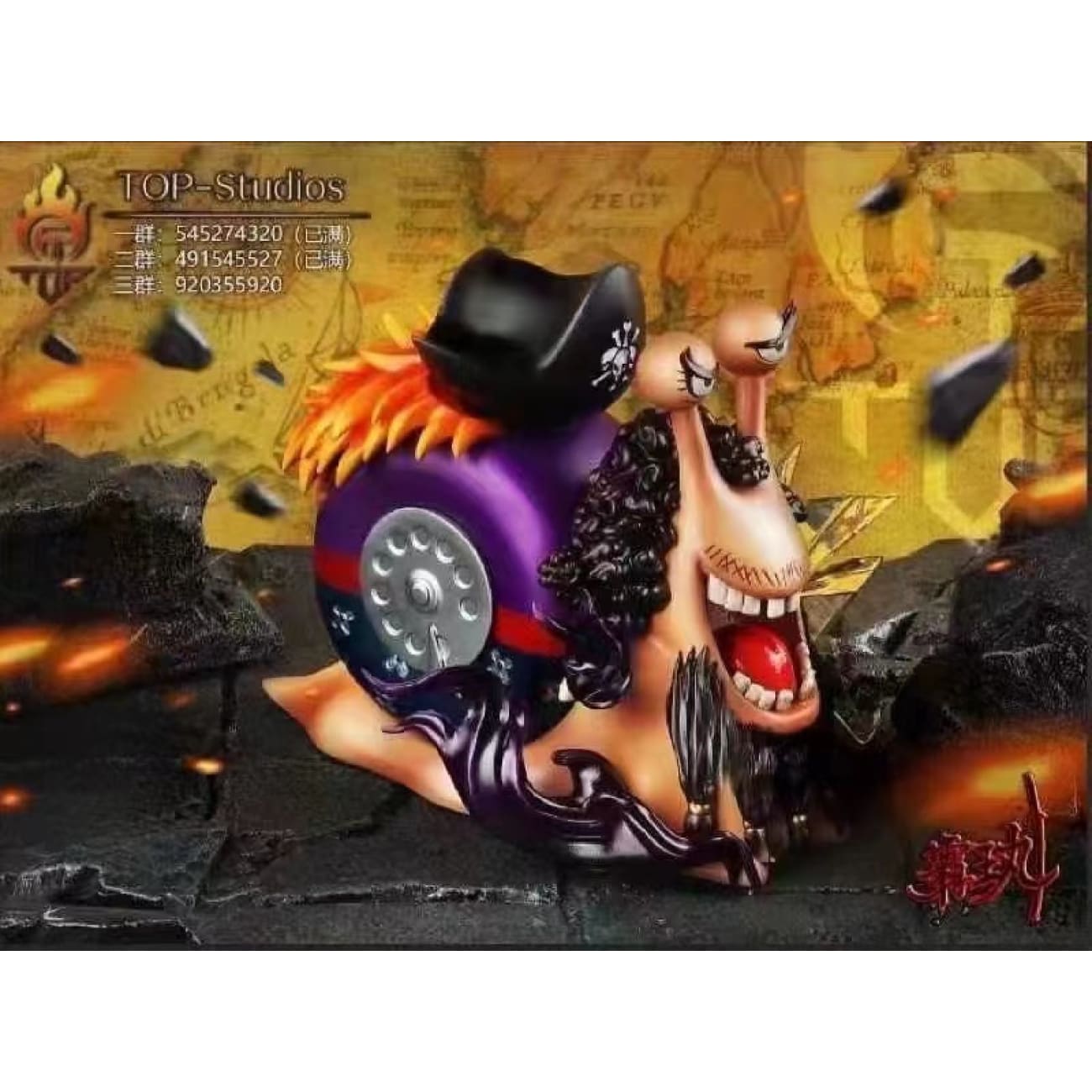 Top studio - Black Beard Den Den Mushi 