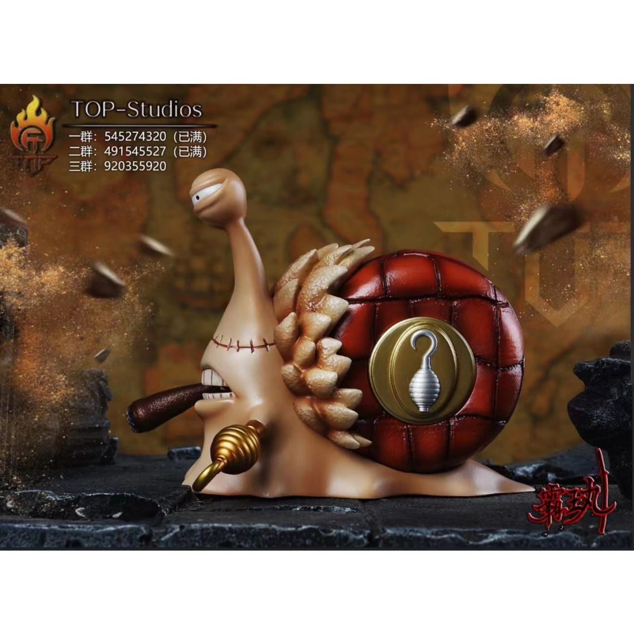 TOP Studios - Sir Crocodile / Buggy / Gekko Moria Den Den Mushi