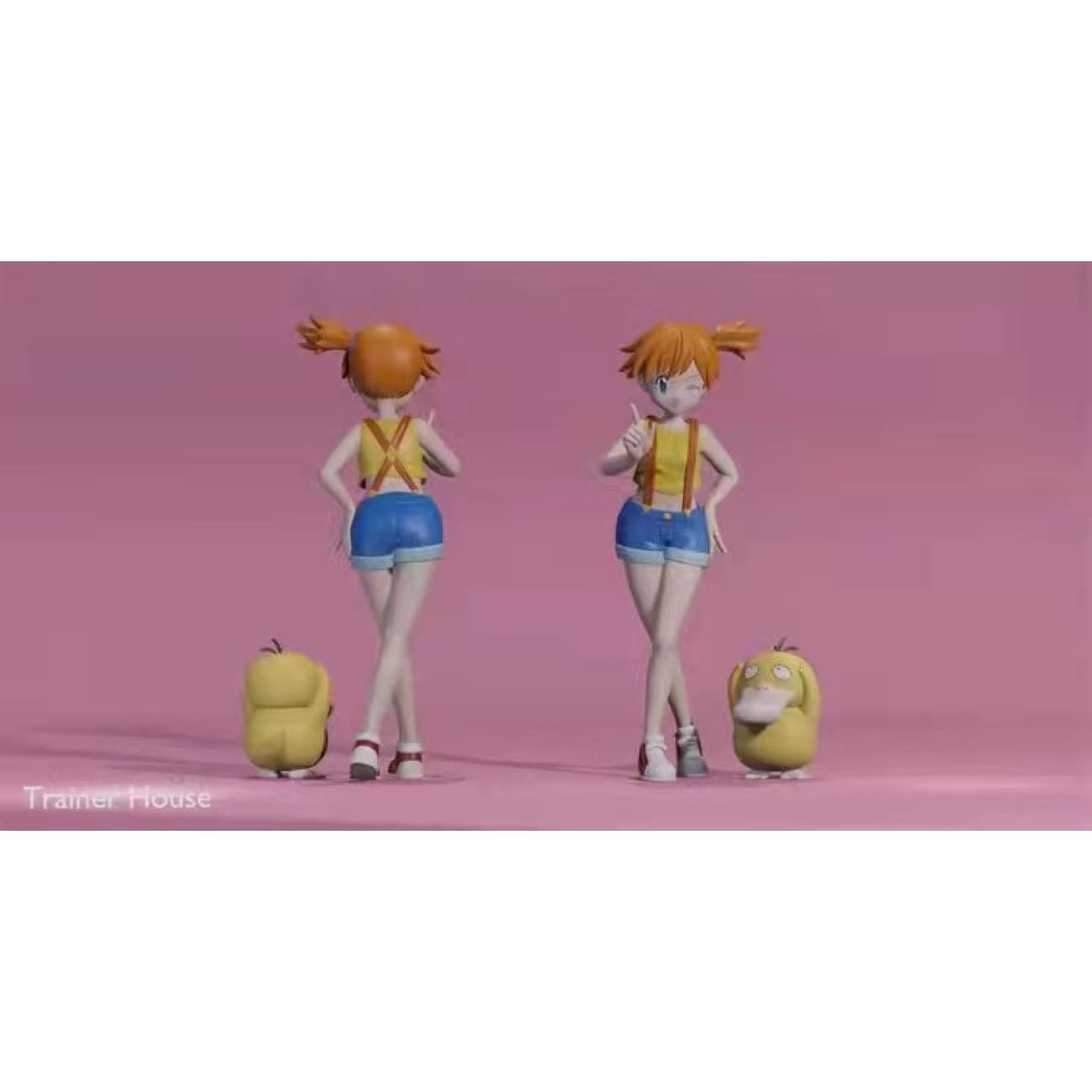 Trainer House  - Misty with Staryu / Goldeen / Psyduck [3 variants]