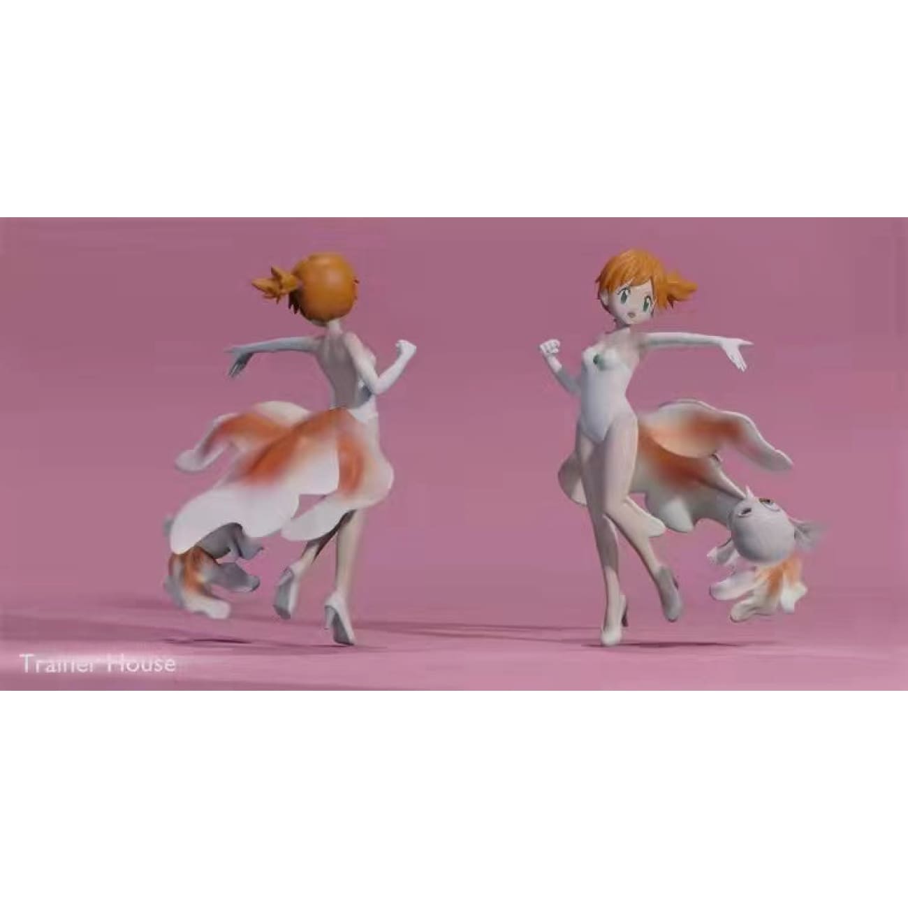 Trainer House  - Misty with Staryu / Goldeen / Psyduck [3 variants]