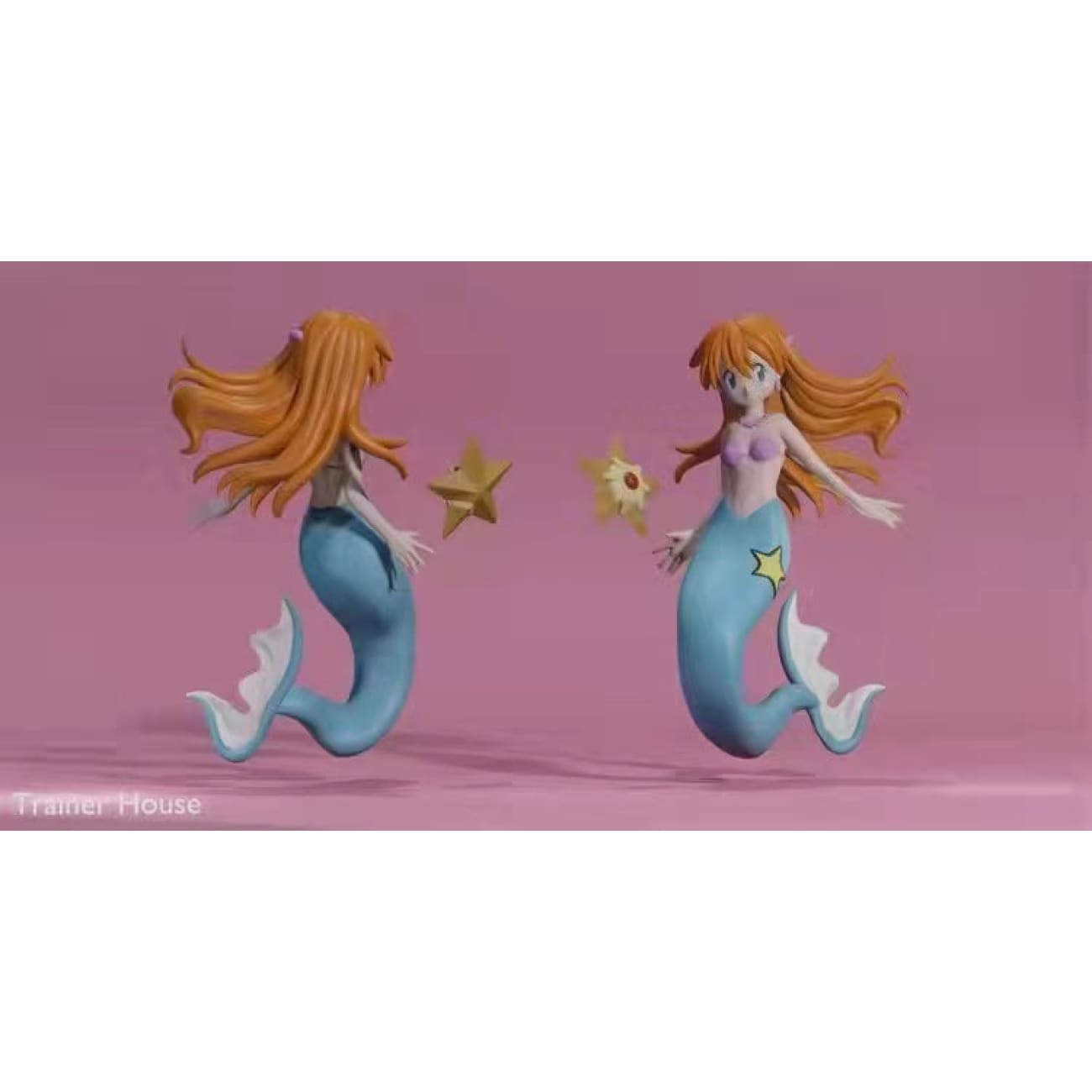 Trainer House  - Misty with Staryu / Goldeen / Psyduck [3 variants]