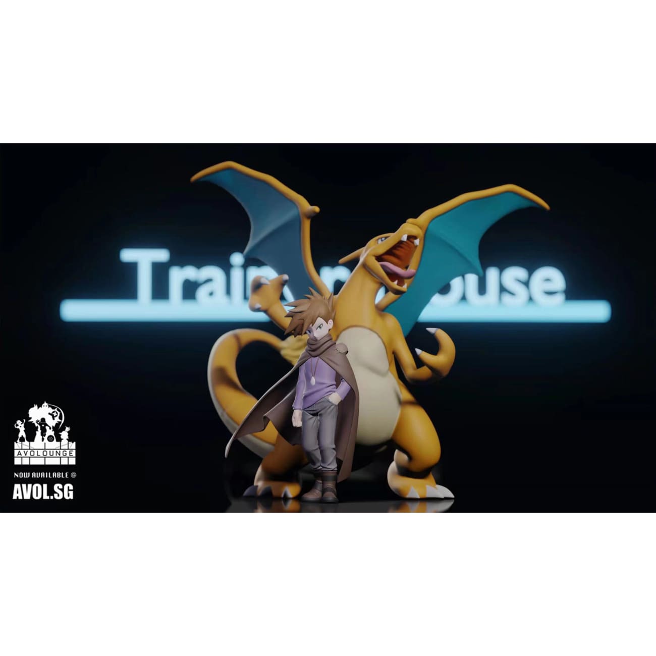 Trainer House Studio - Gary Oak and Charizard [1/20 scale]