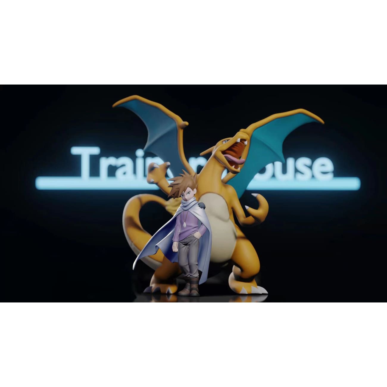 Trainer House Studio - Gary Oak and Charizard [1/20 scale]