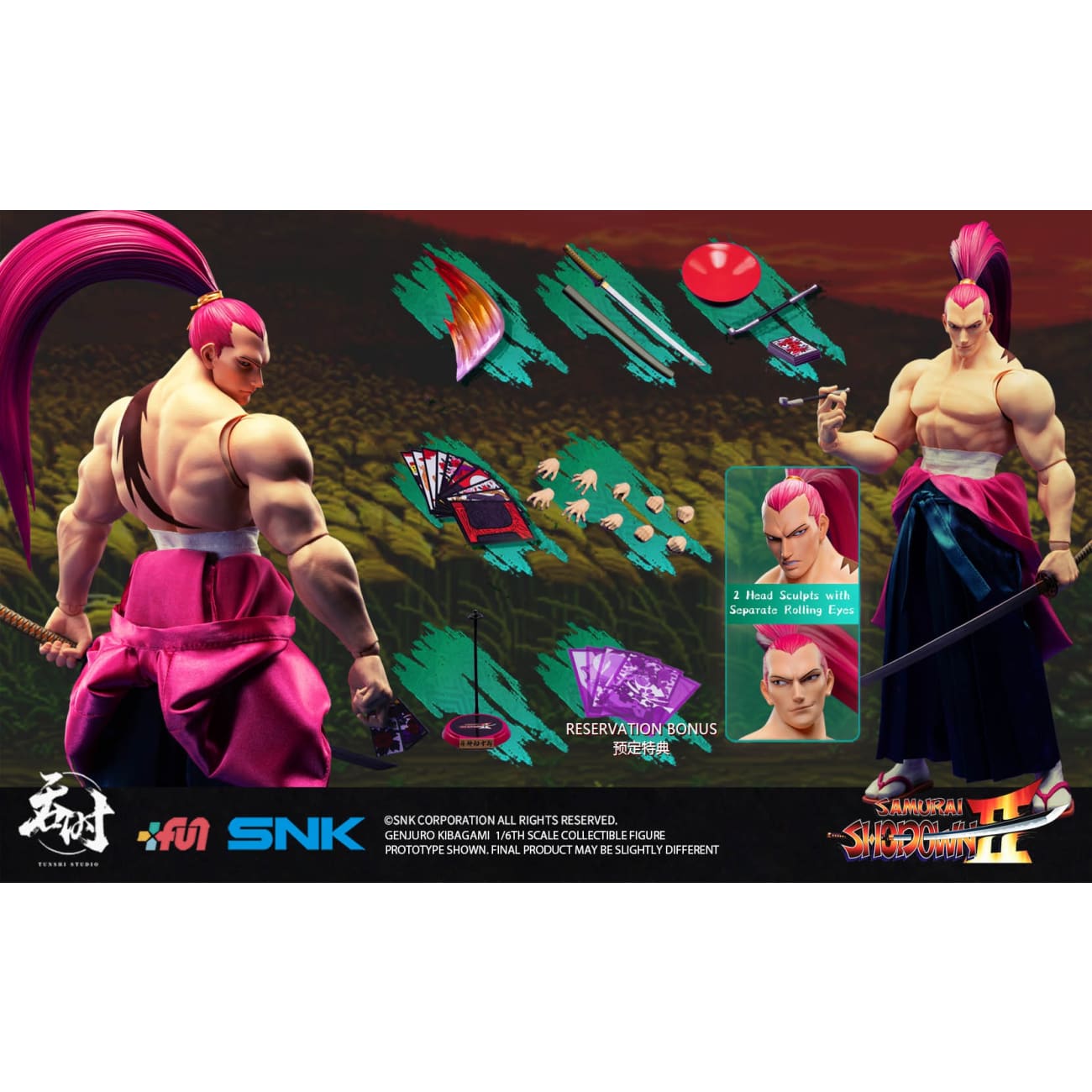 Tunshi Studio - Genjuro Kibagami [TS-017] [Licensed] / NAKORURU [TS-018] [Licensed] [2 Variants]