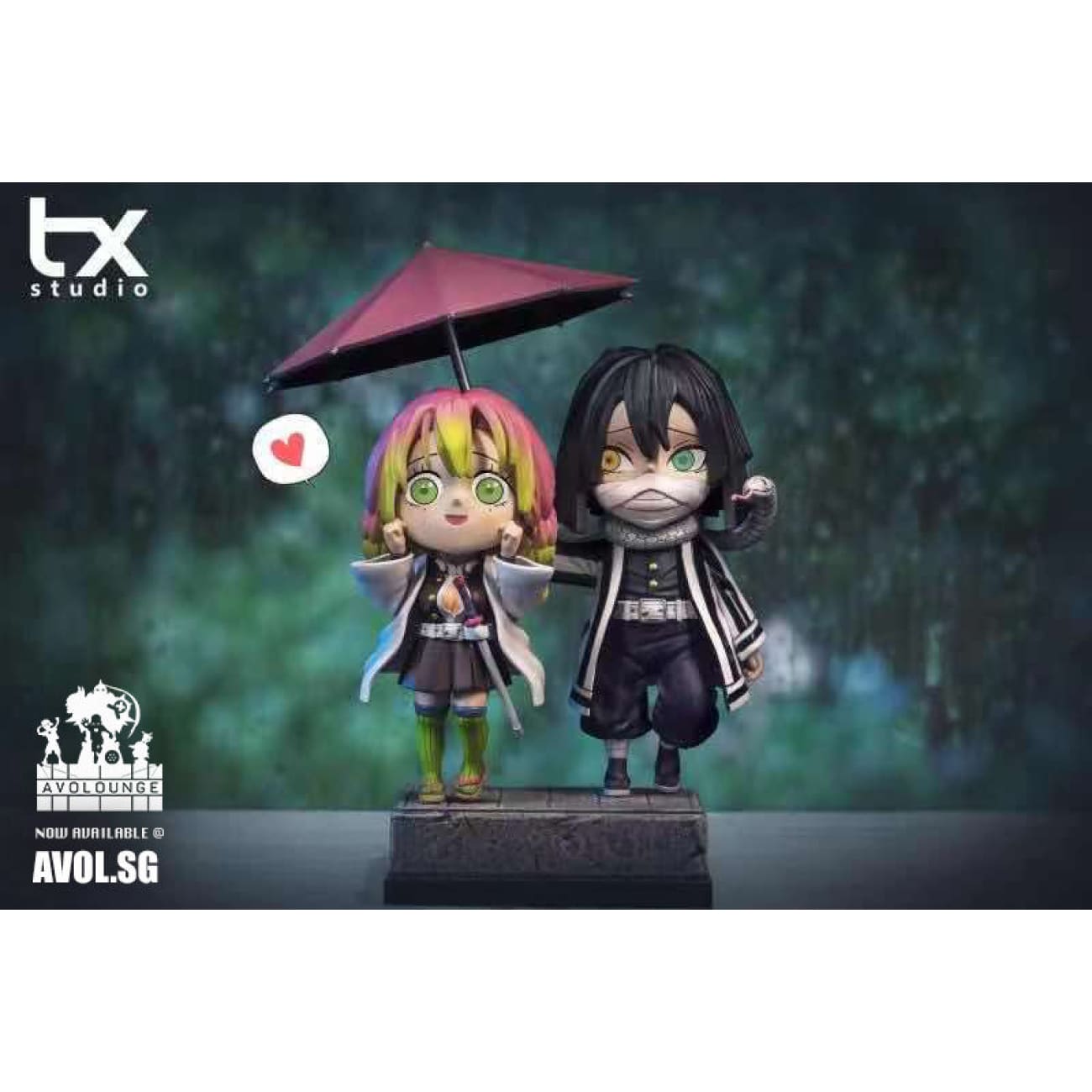 TX Studio -  Love Pillar Kanroji Mitsuri and Serpent Pillar Iguro Obanai