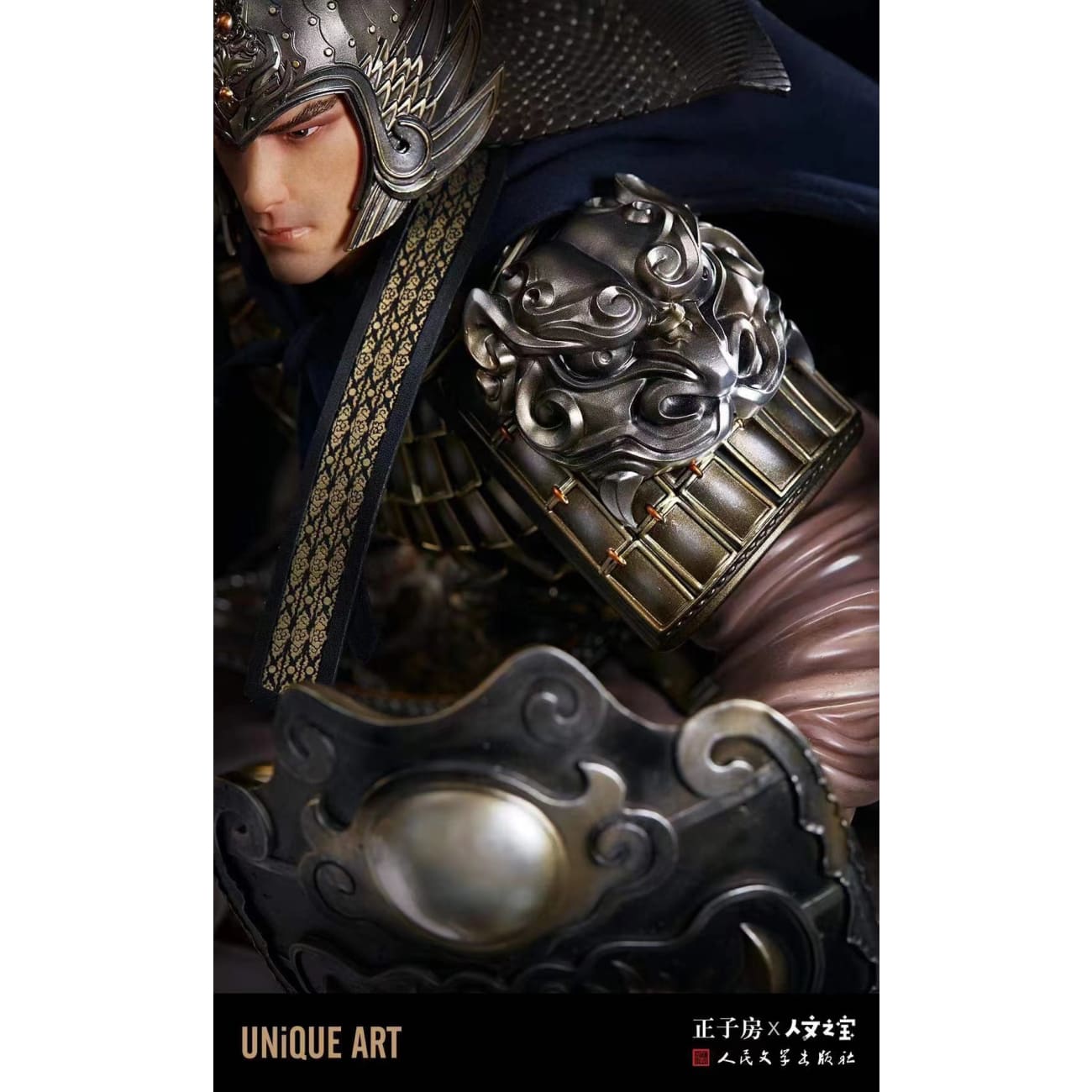 Unique Art -  Zhao Yun [Black / Gold Armour] [1/4 scale]