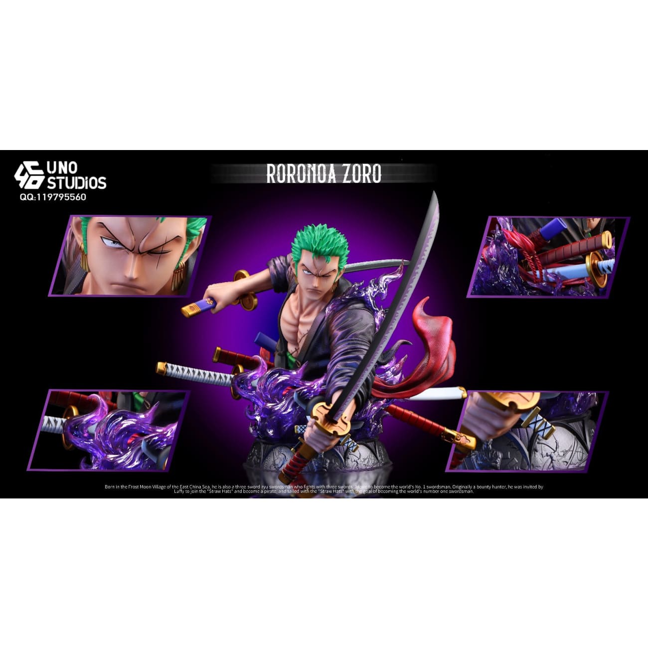 UNO Studio - Roronoa Zoro Bust