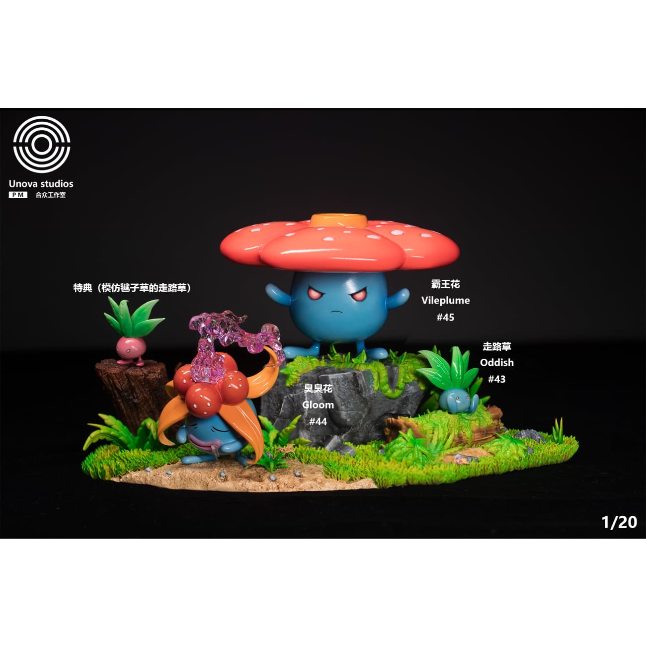 Unova Studio - Oddish Evolution Group