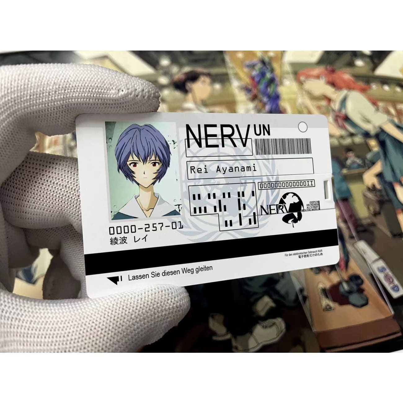 USB NERV ID Card Asuka Langley Soryu / Rei Ayanami / Shinji Ikari