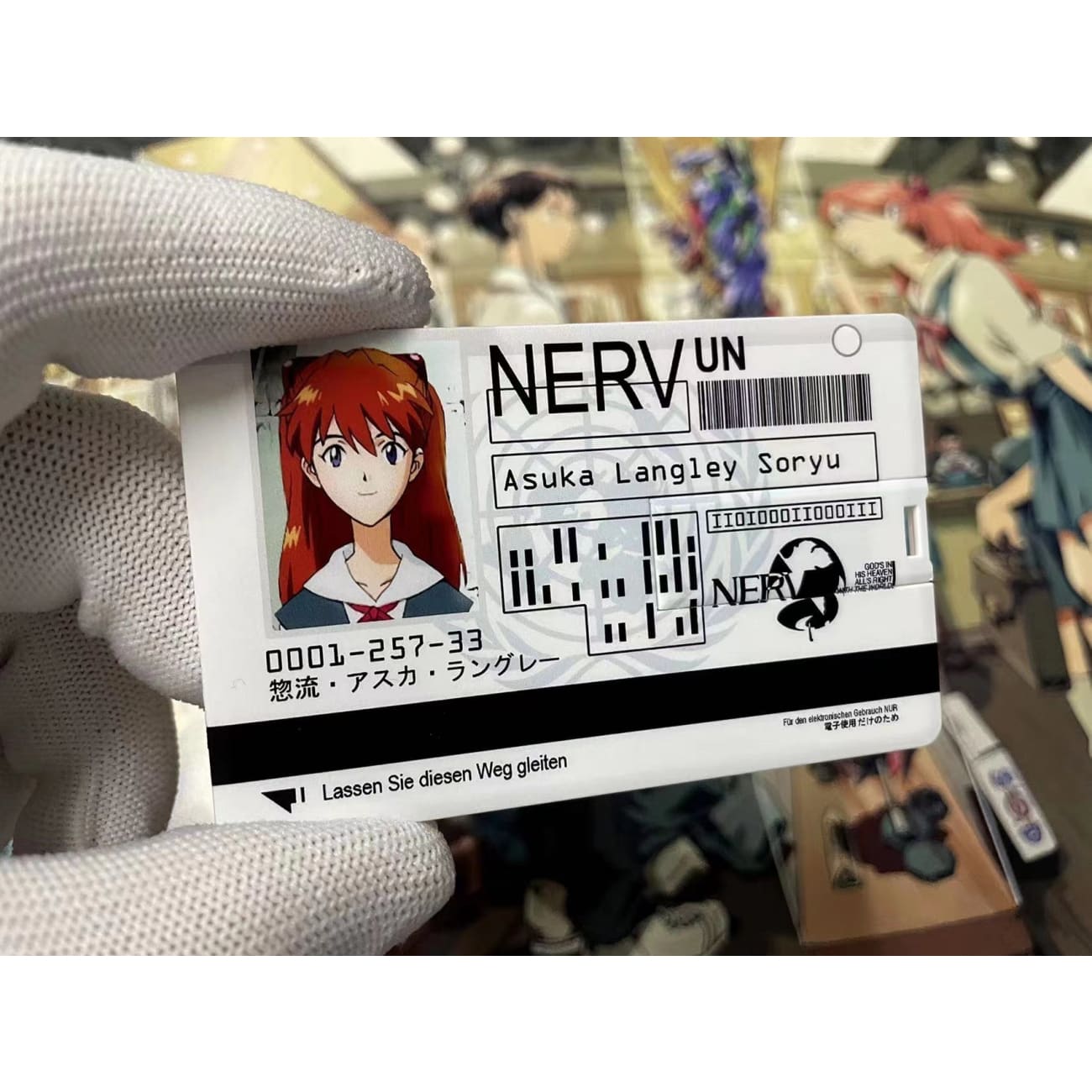 USB NERV ID Card Asuka Langley Soryu / Rei Ayanami / Shinji Ikari