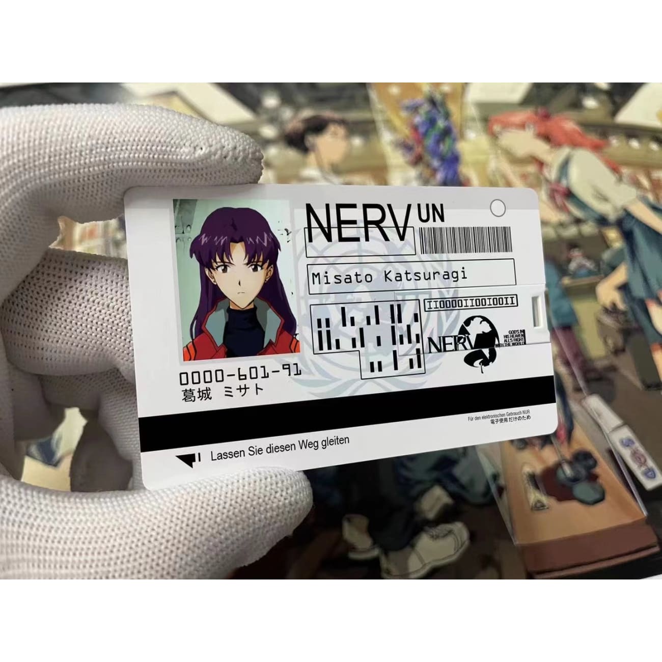 USB NERV ID Card # Series 02 - Misato Katsuragi / Kaworu Nagisa / Mari Illustrious Makinami 