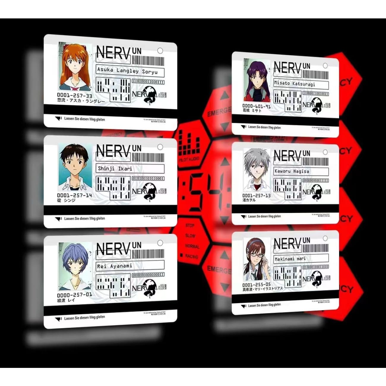 USB NERV ID Card # Series 02 - Misato Katsuragi / Kaworu Nagisa / Mari Illustrious Makinami 