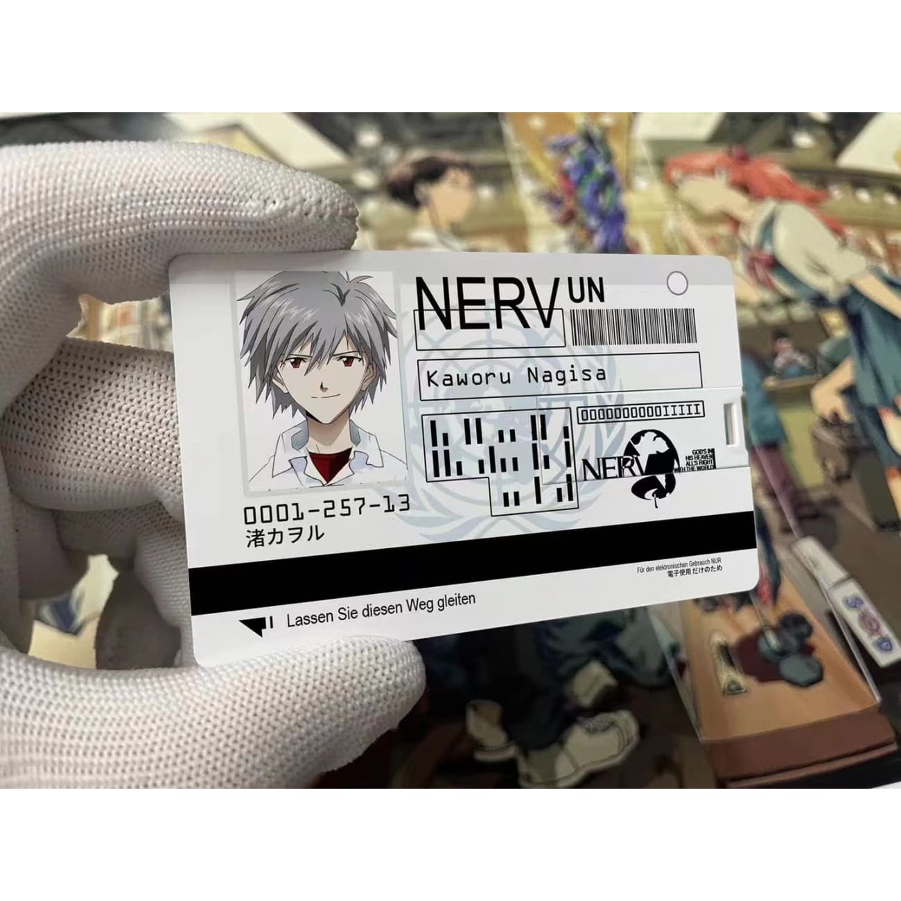USB NERV ID Card # Series 02 - Misato Katsuragi / Kaworu Nagisa / Mari Illustrious Makinami 