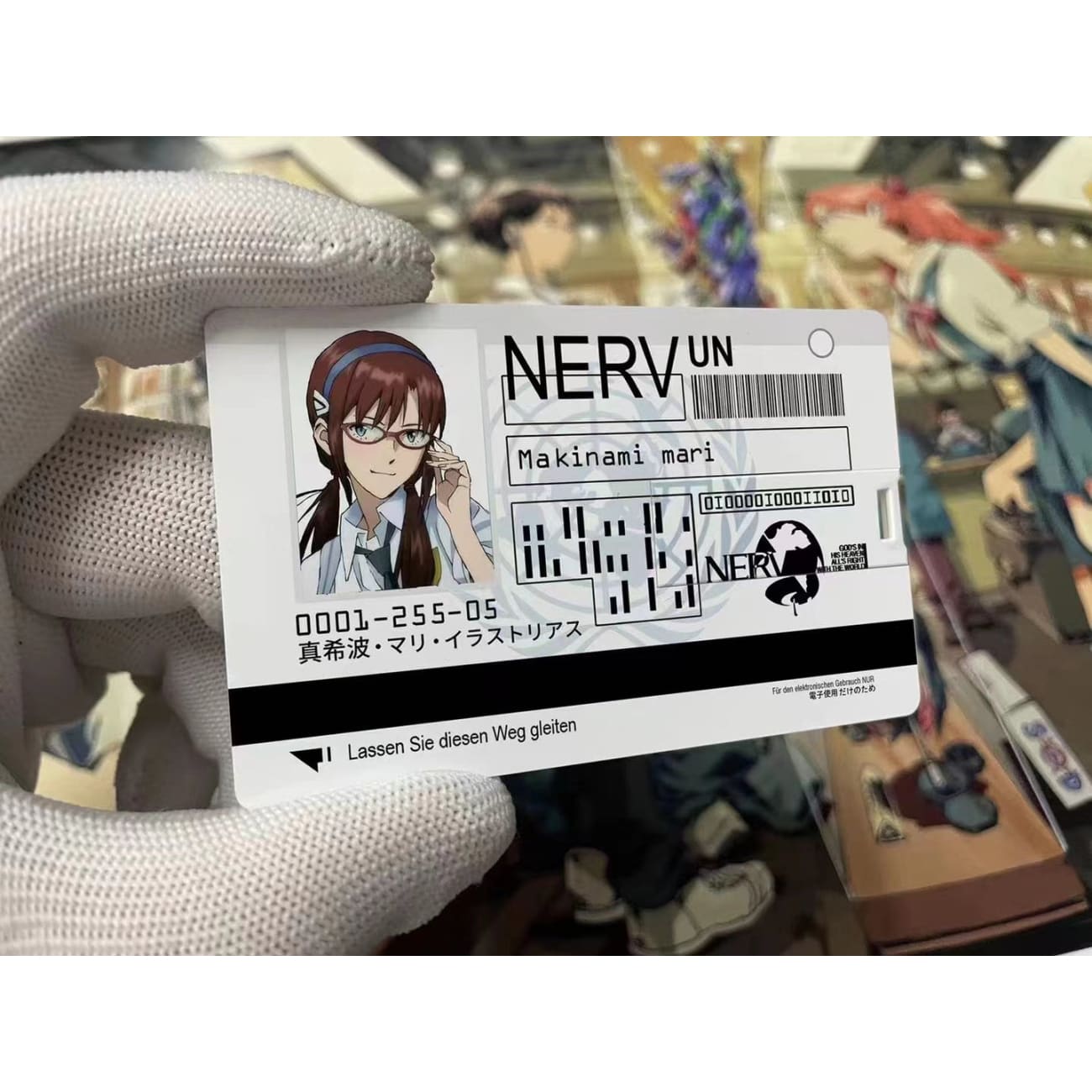 USB NERV ID Card # Series 02 - Misato Katsuragi / Kaworu Nagisa / Mari Illustrious Makinami 