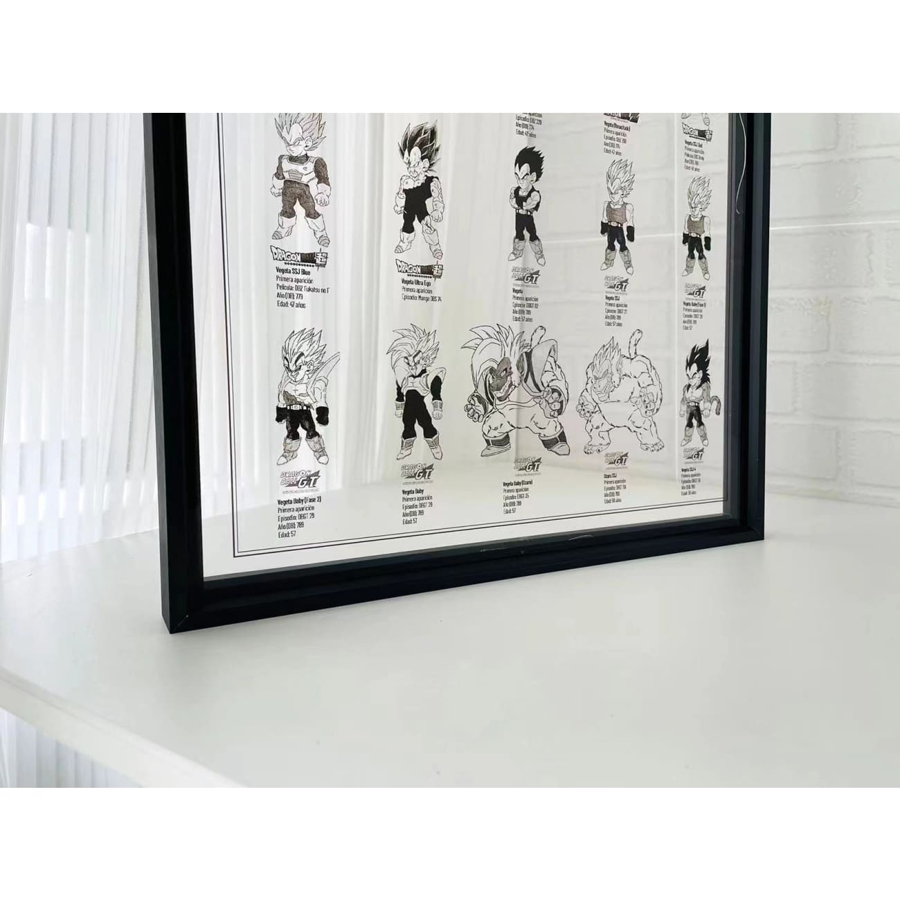 Vegeta From 5 to 58 Years Old Acrylic Photo Frame [38cm x 53cm]