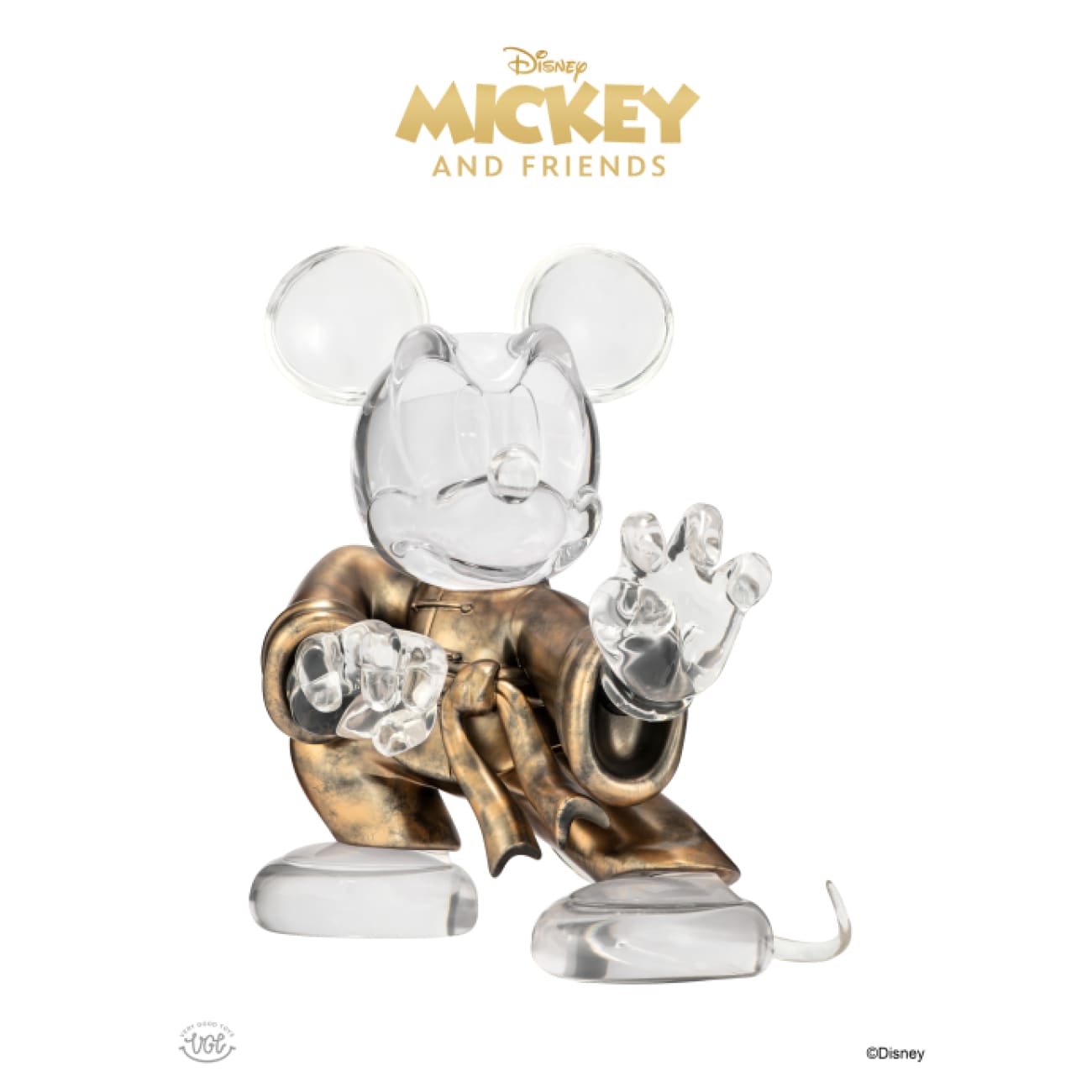 Vg Toys - Mickey Mouse Kungfu [clear / Gold and Black]
