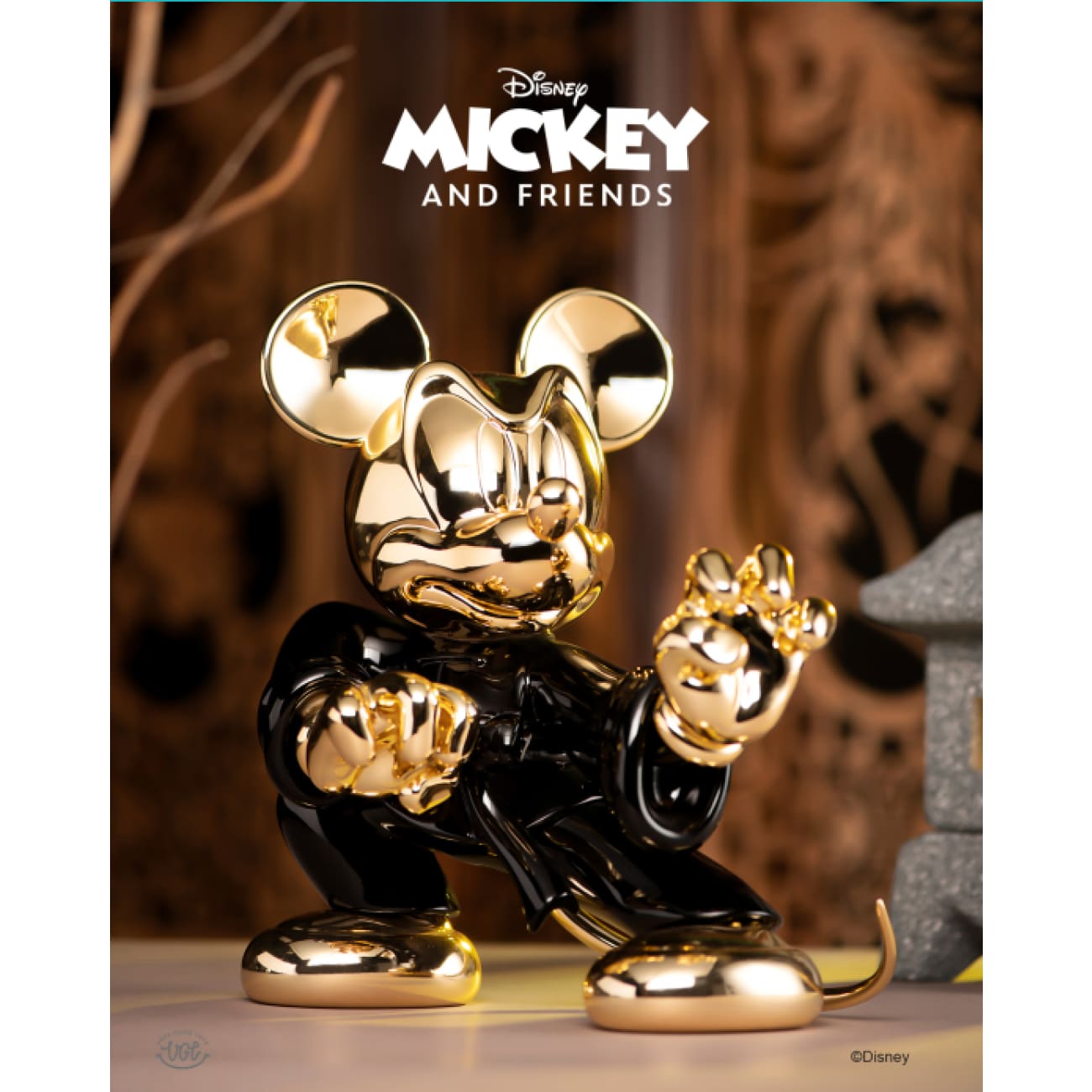 Vg Toys - Mickey Mouse Kungfu [clear / Gold and Black]