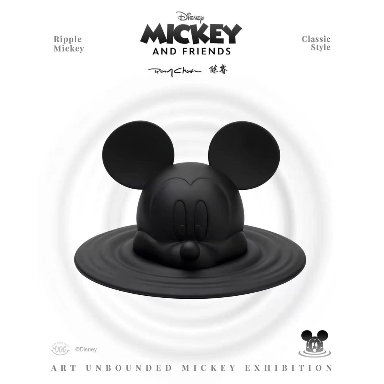 VGT  -  Ripple Mickey [Classic Black/ Limited edition Metallic Silver]